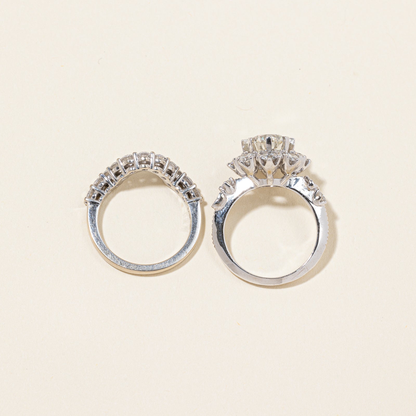 Canadian Diamond Wedding Set | 1.79ct VVS2 G Ex | 3.58ctw | SZ 5 |