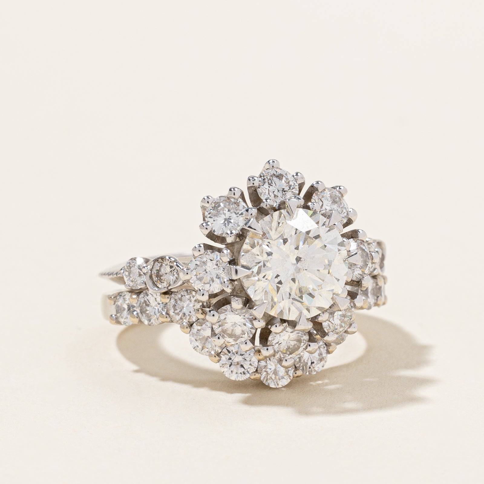 Canadian Diamond Wedding Set | 1.79ct VVS2 G Ex | 3.58ctw | SZ 5 |