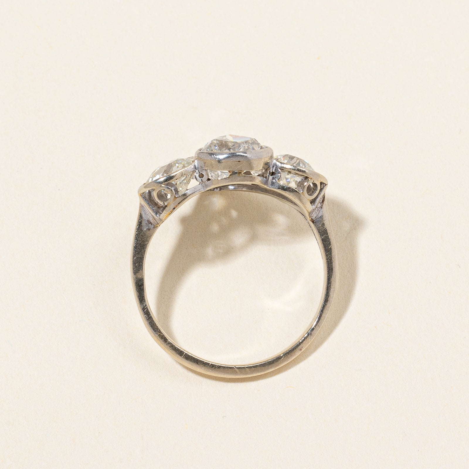 Art Deco-Era Old Mine-cut Diamond Ring | 2.36ctw | SZ 6 |