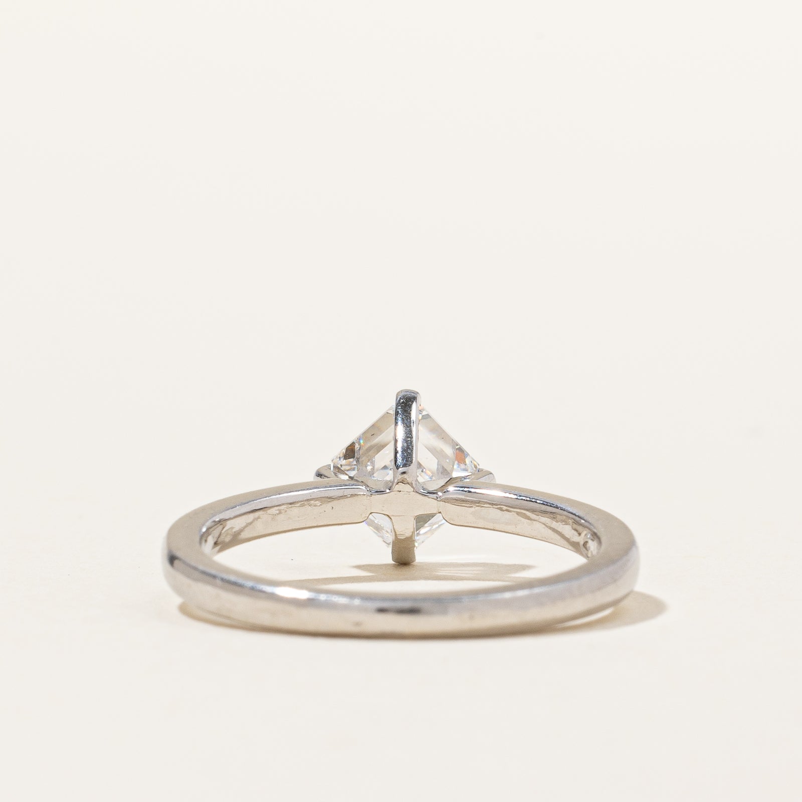 GIA Graded Asscher Cut Diamond Ring | 1.01 ct SI1 D | 5.5