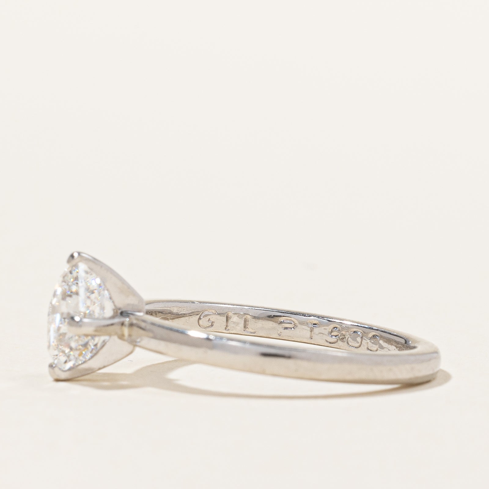 Bague en diamant taille Asscher certifiée GIA | 1,01 ct SI1 D | 5,5