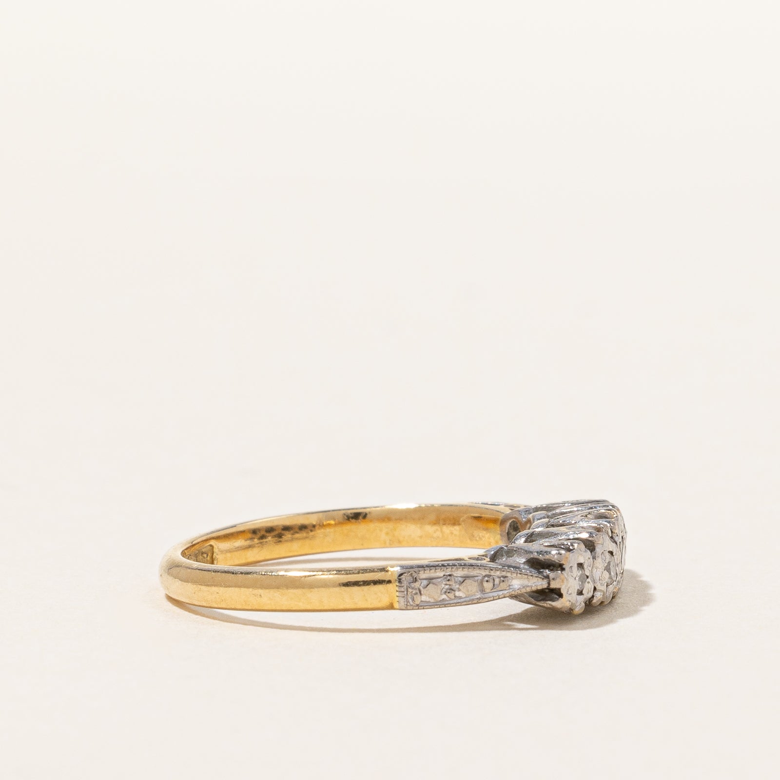 Antique Edwardian Five Stone Diamond Ring | 0.04ctw | SZ 6.25 |