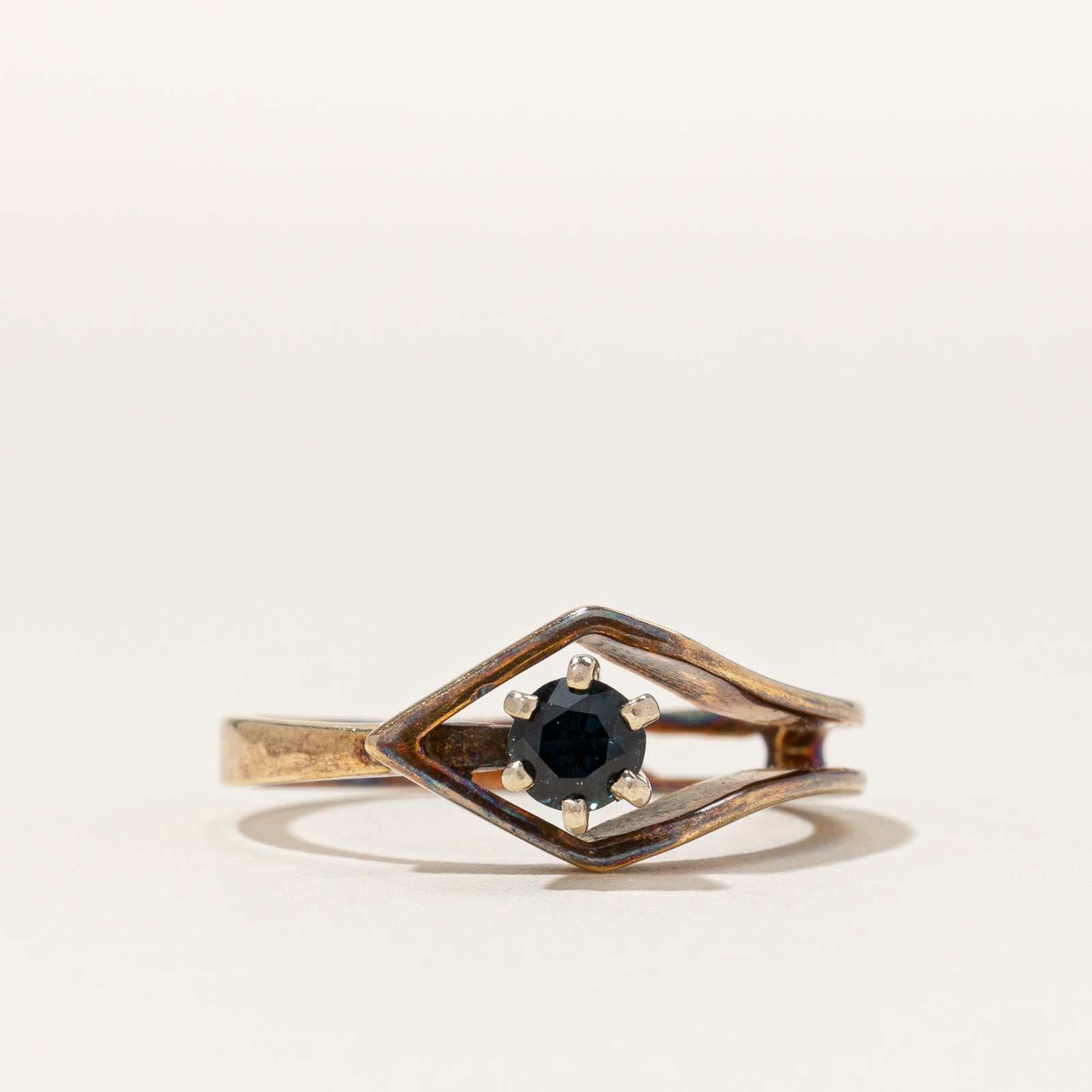 14k Yellow Gold Sapphire Ring | 0.24ct | SZ 5