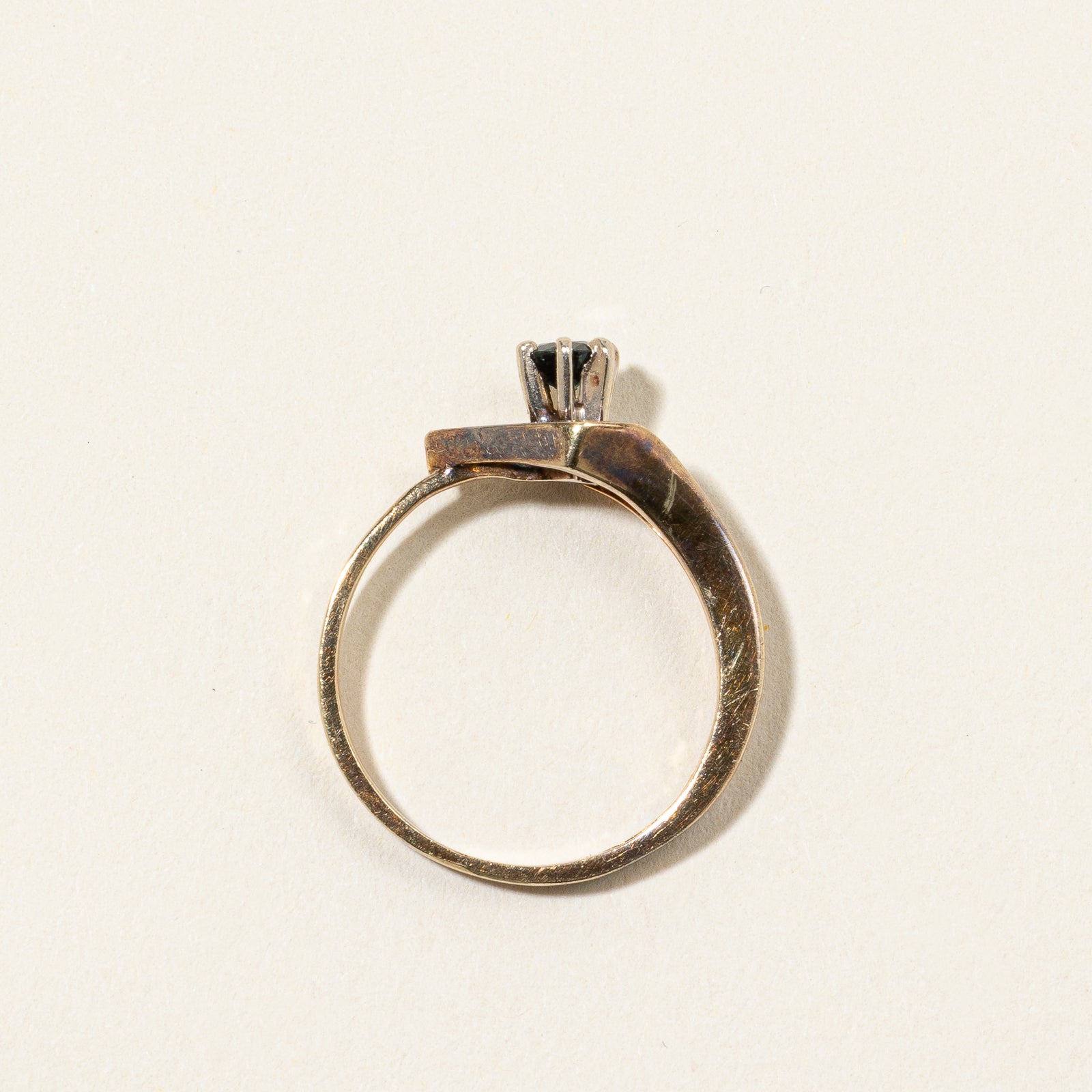 14k Yellow Gold Sapphire Ring | 0.24ct | SZ 5