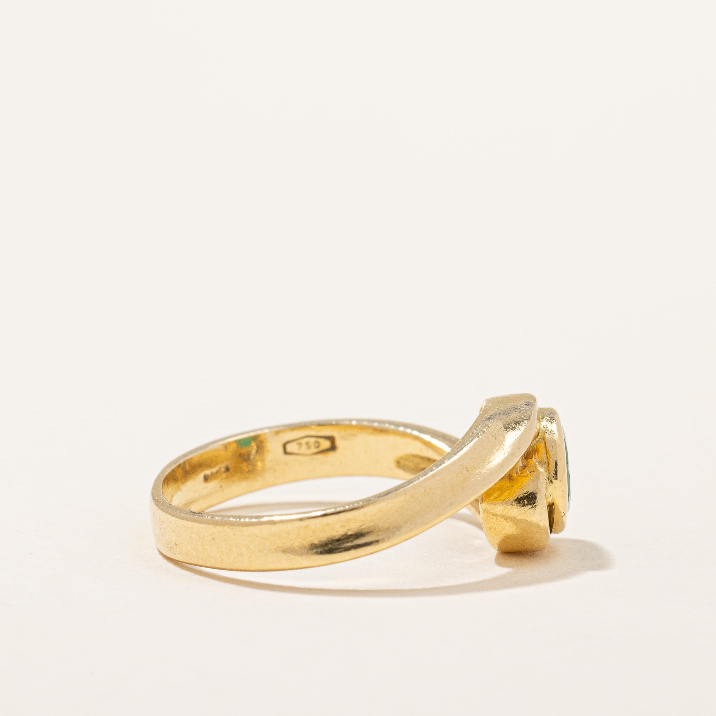 Bague cocktail émeraude | 0,30 ct | Taille 5 |