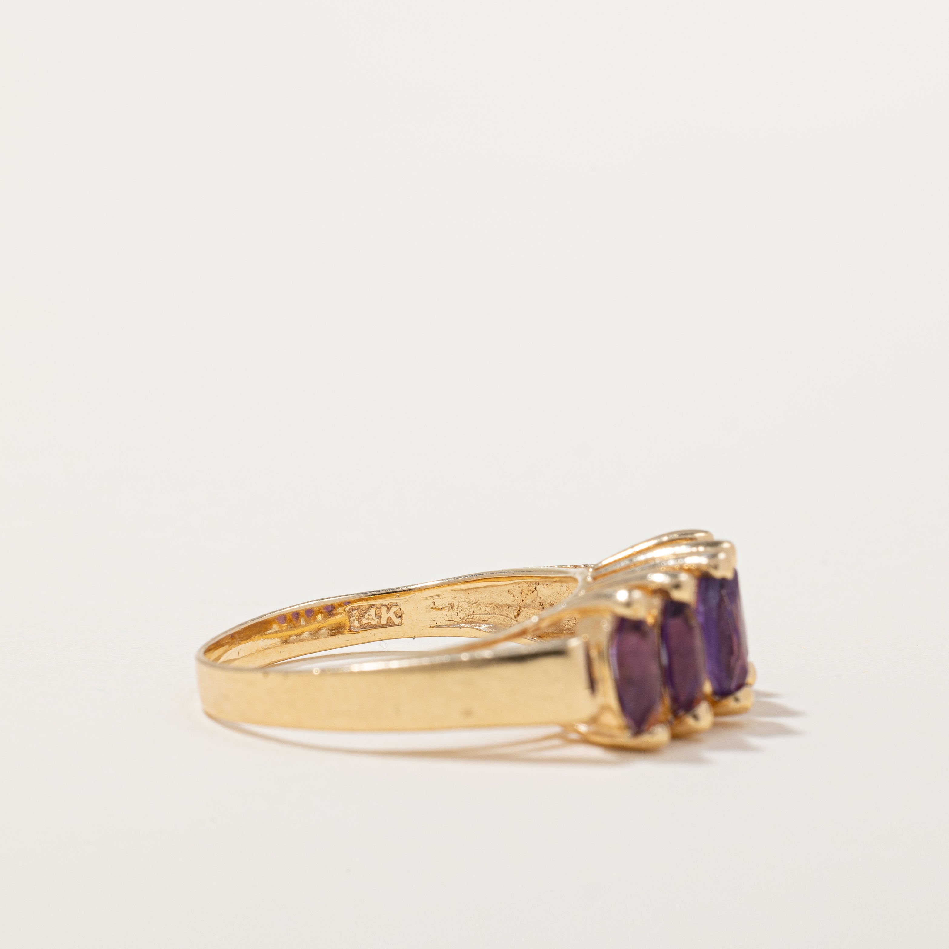 High Set Amethyst Ring | 1.00ctw | SZ 6.25 |