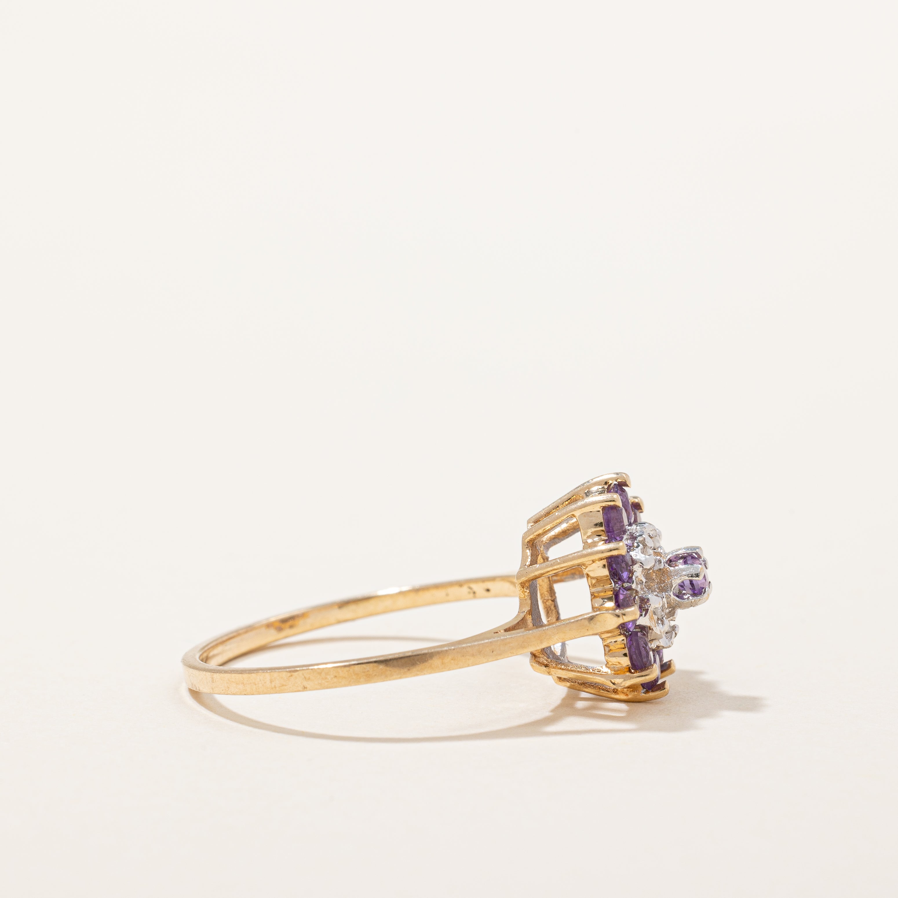 Amethyst & Diamond Cocktail Ring | 0.40ctw, 0.03ctw | SZ 6.75 |