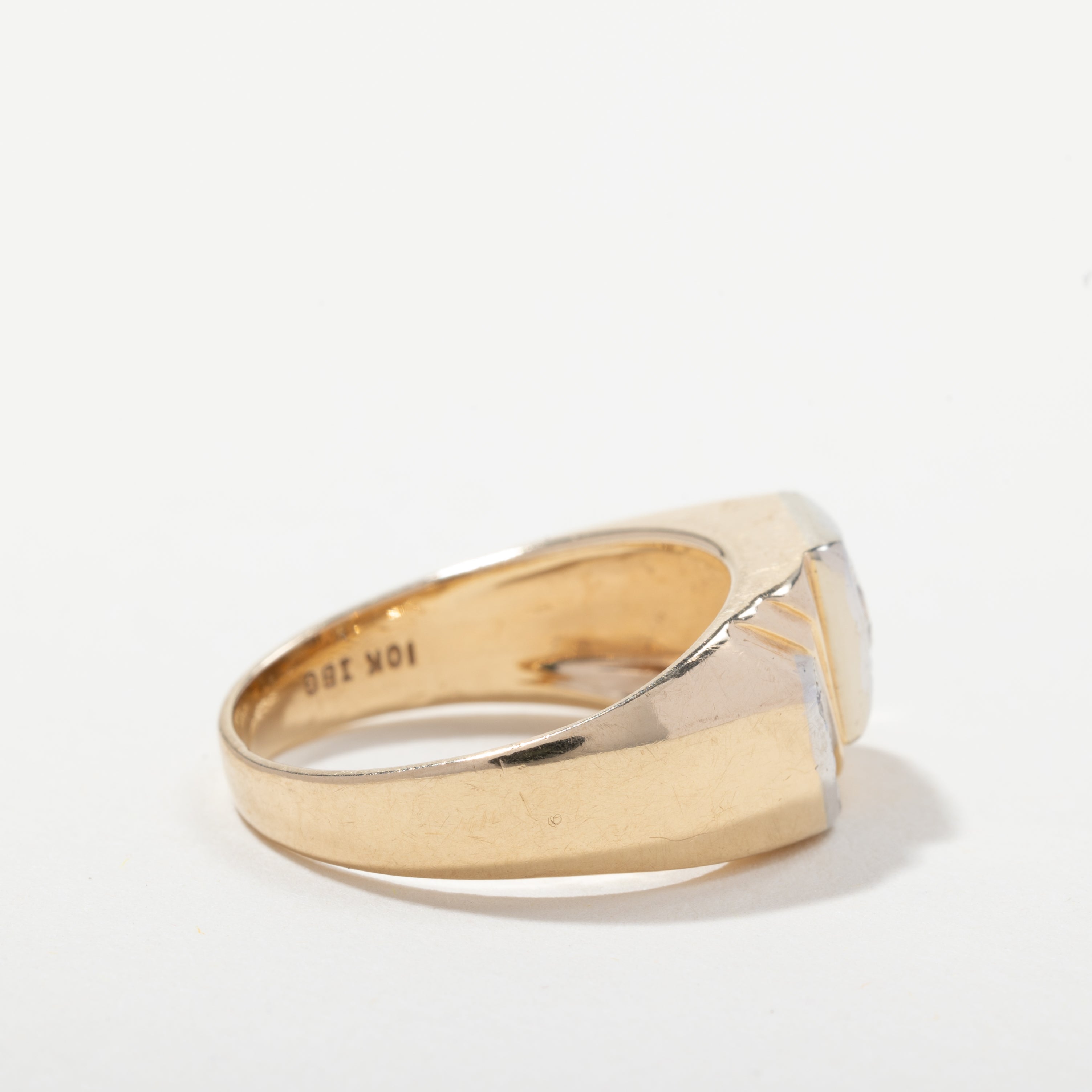 10k Yellow & White Gold Ring | 0.44ctw | Size 8