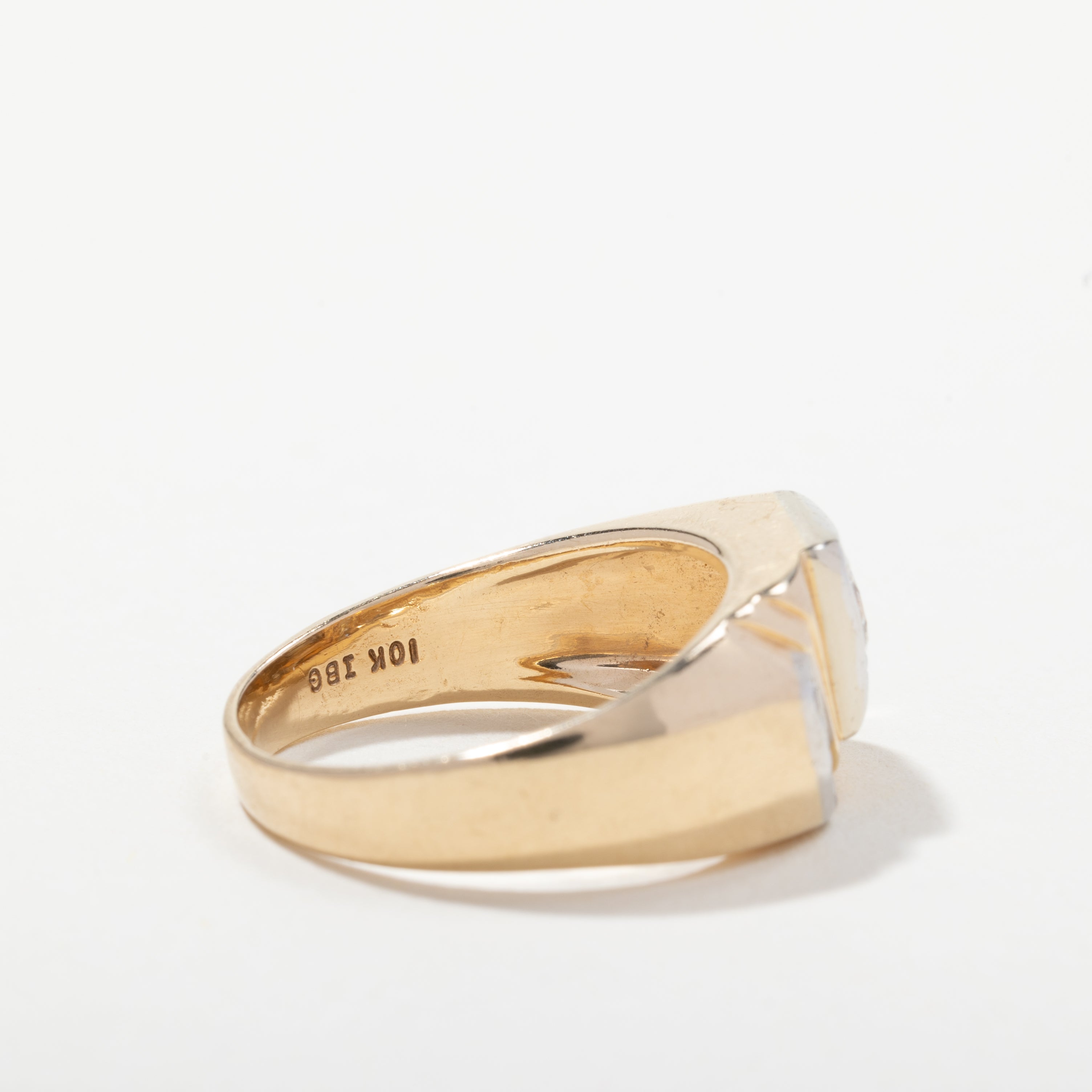 10k Yellow & White Gold Ring | 0.44ctw | Size 8