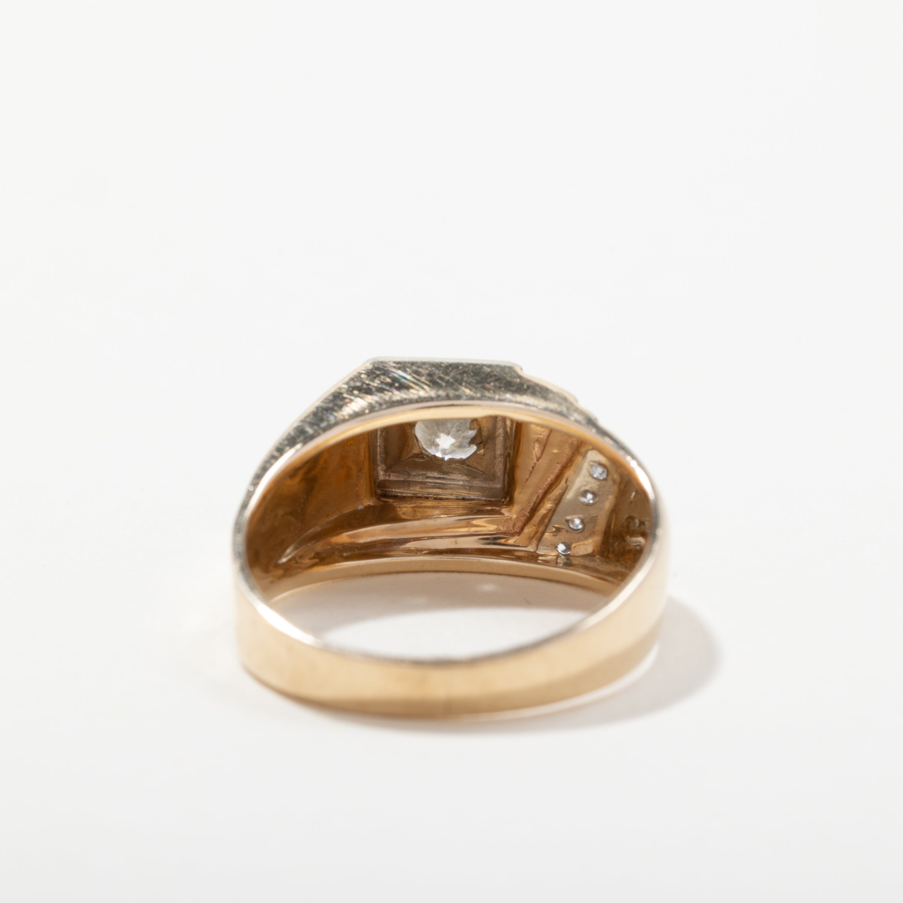 10k Yellow & White Gold Ring | 0.44ctw | Size 8