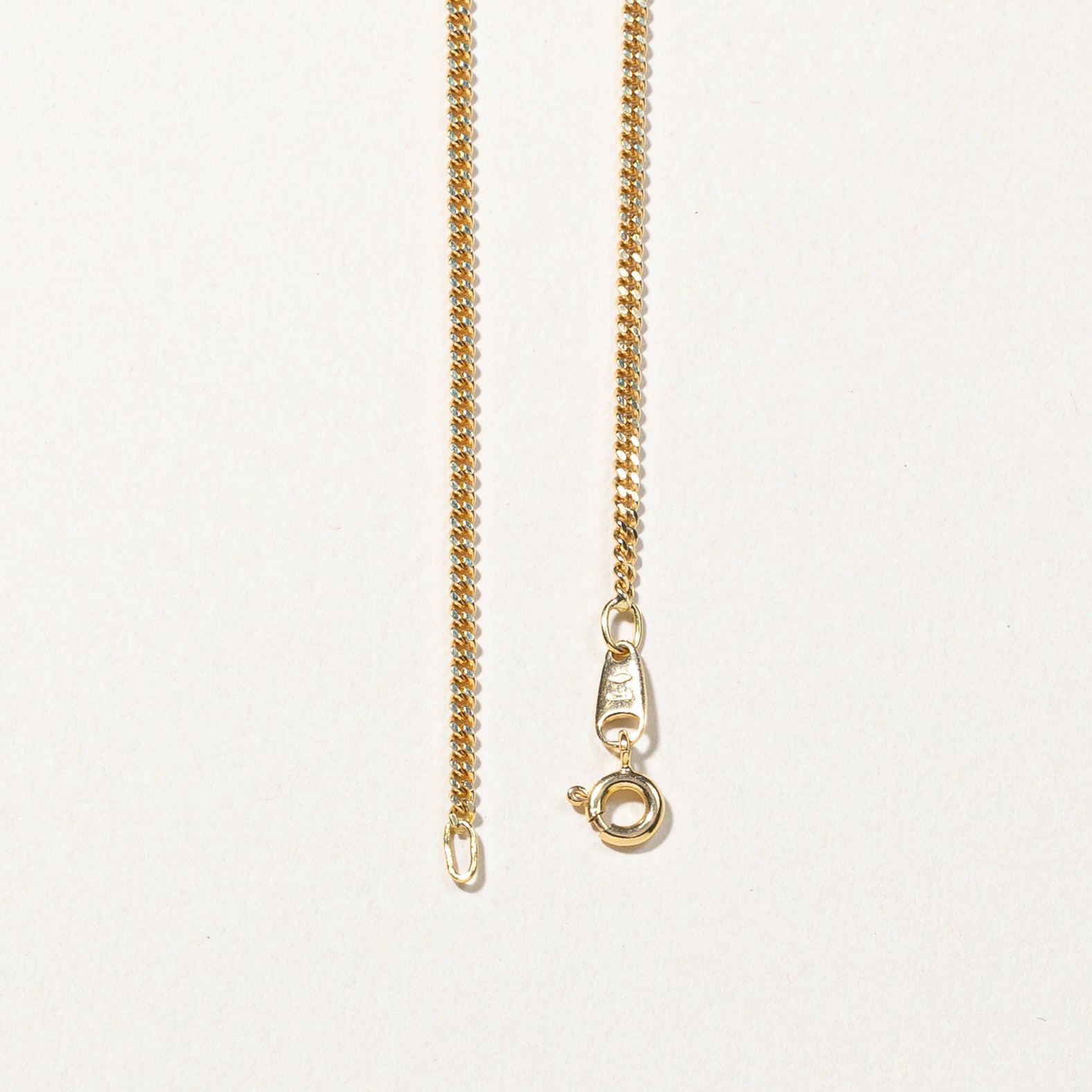 18k Yellow Gold Curb Link Chain | 24"