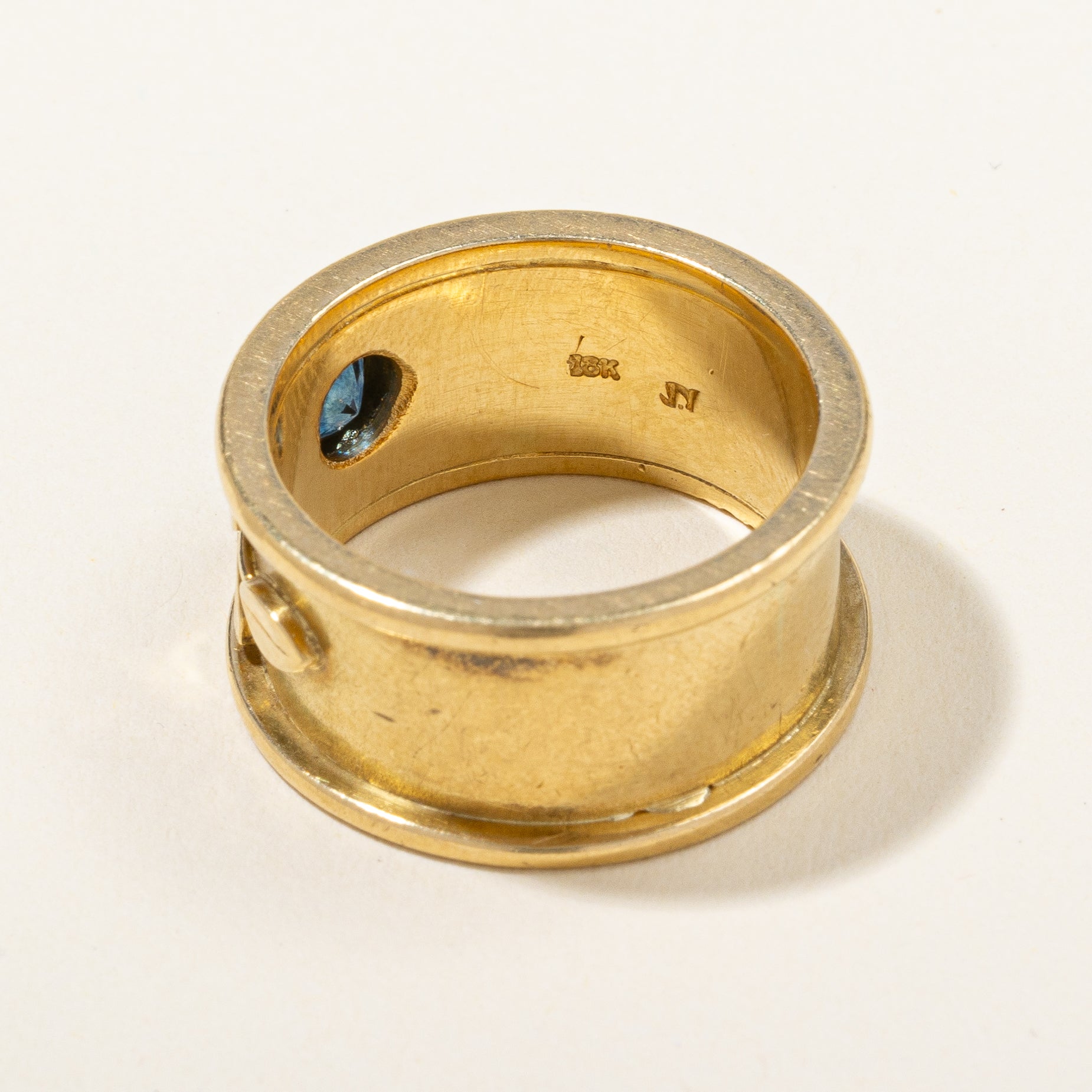 Sapphire Wide Band Ring | 0.80ct | SZ 9 |
