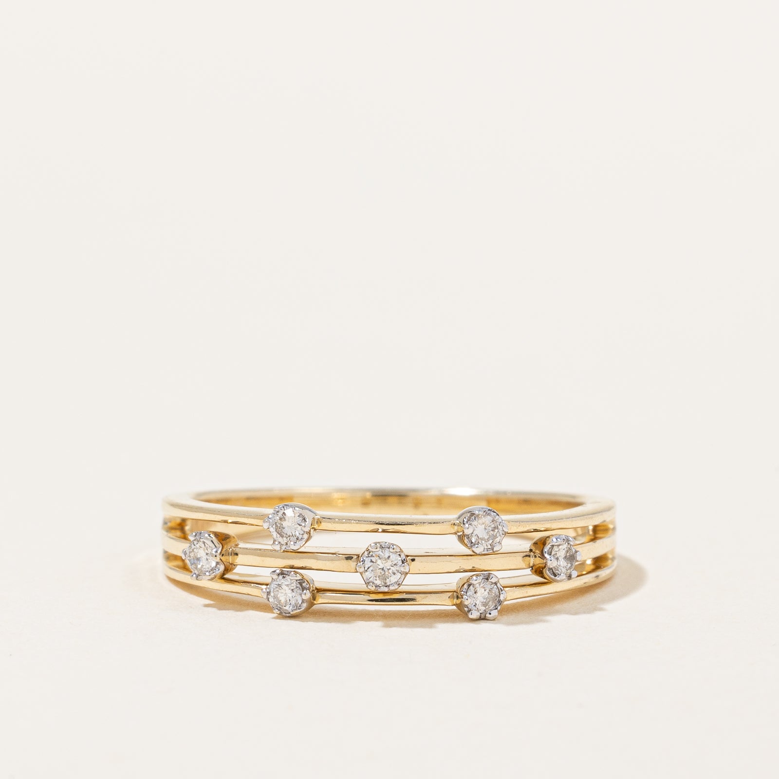 Bague en diamant | 0,13 ct | Taille 7 |