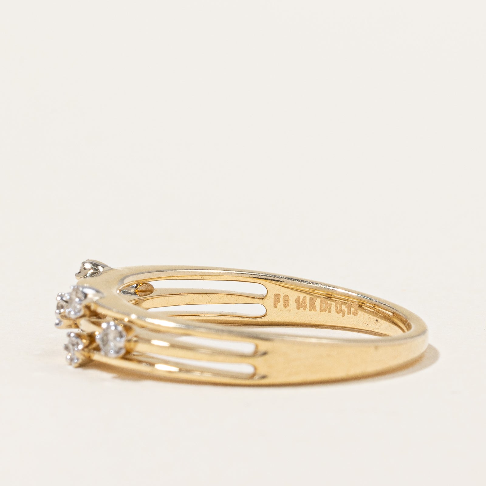 Bague en diamant | 0,13 ct | Taille 7 |