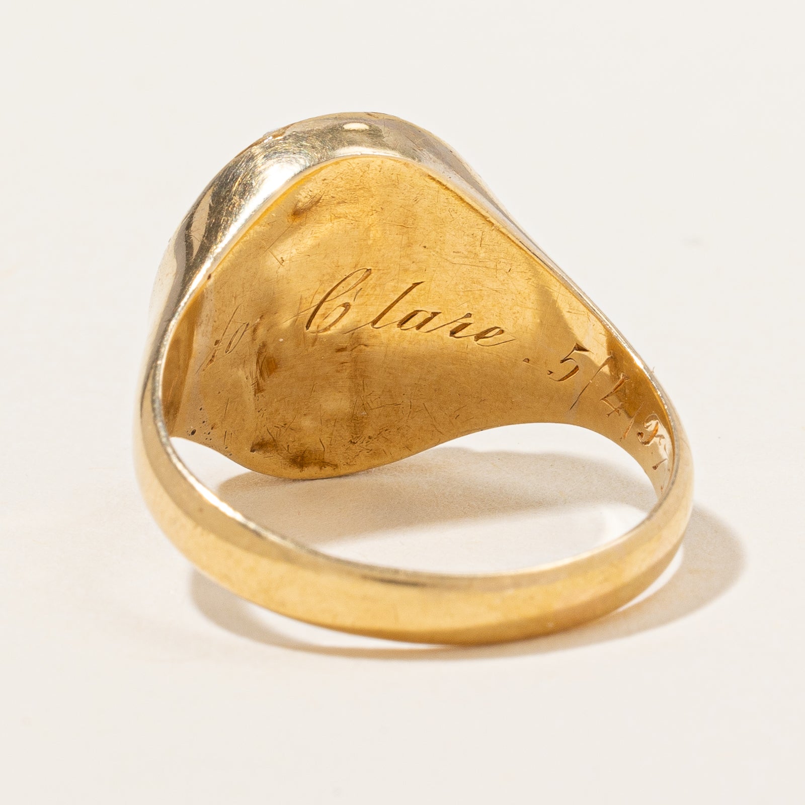 Victorian Era Seed Pearl Portrait Ring | SZ 8.5 |