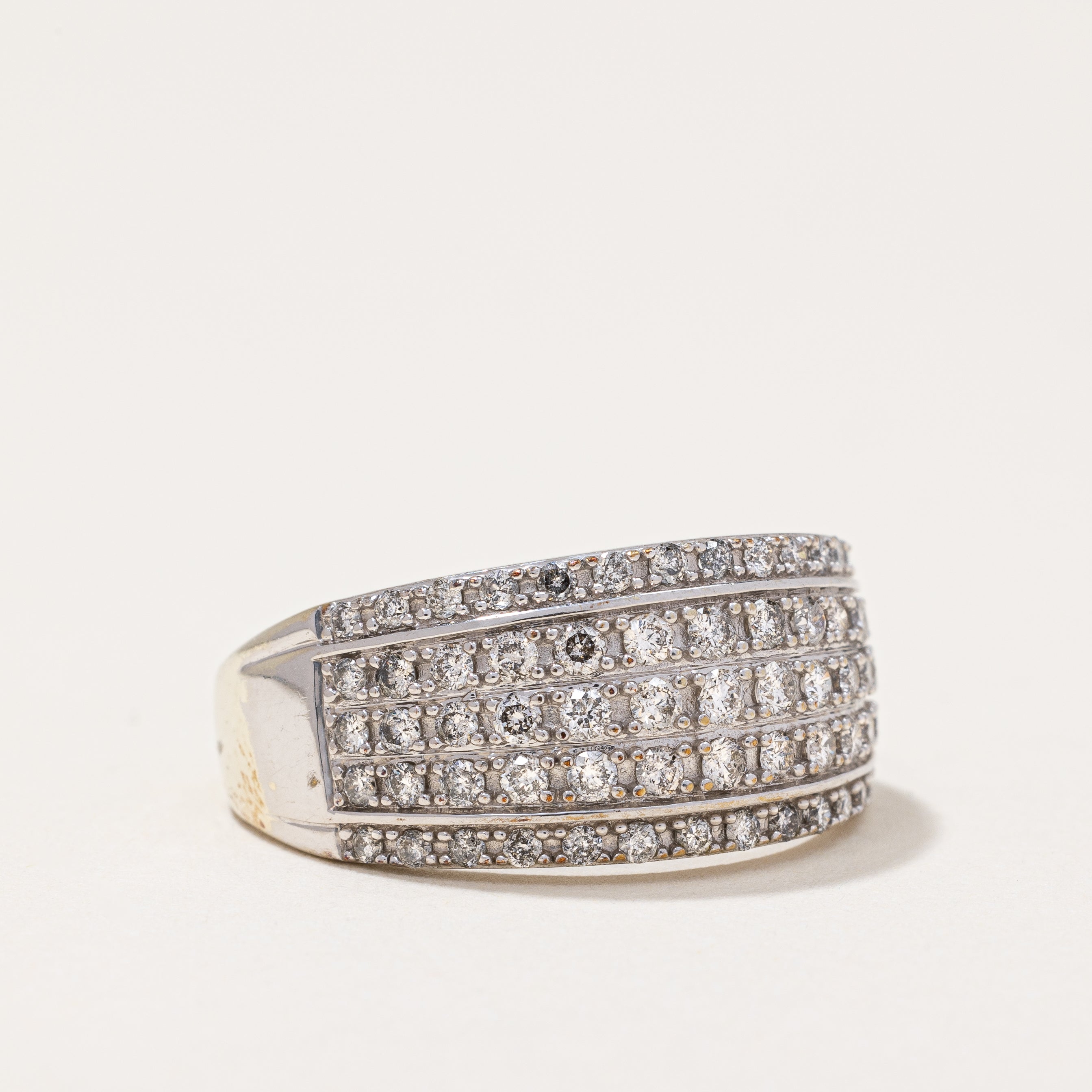 Michael Hill' Wide Diamond Ring | 1.00ctw | SZ 9.75 |