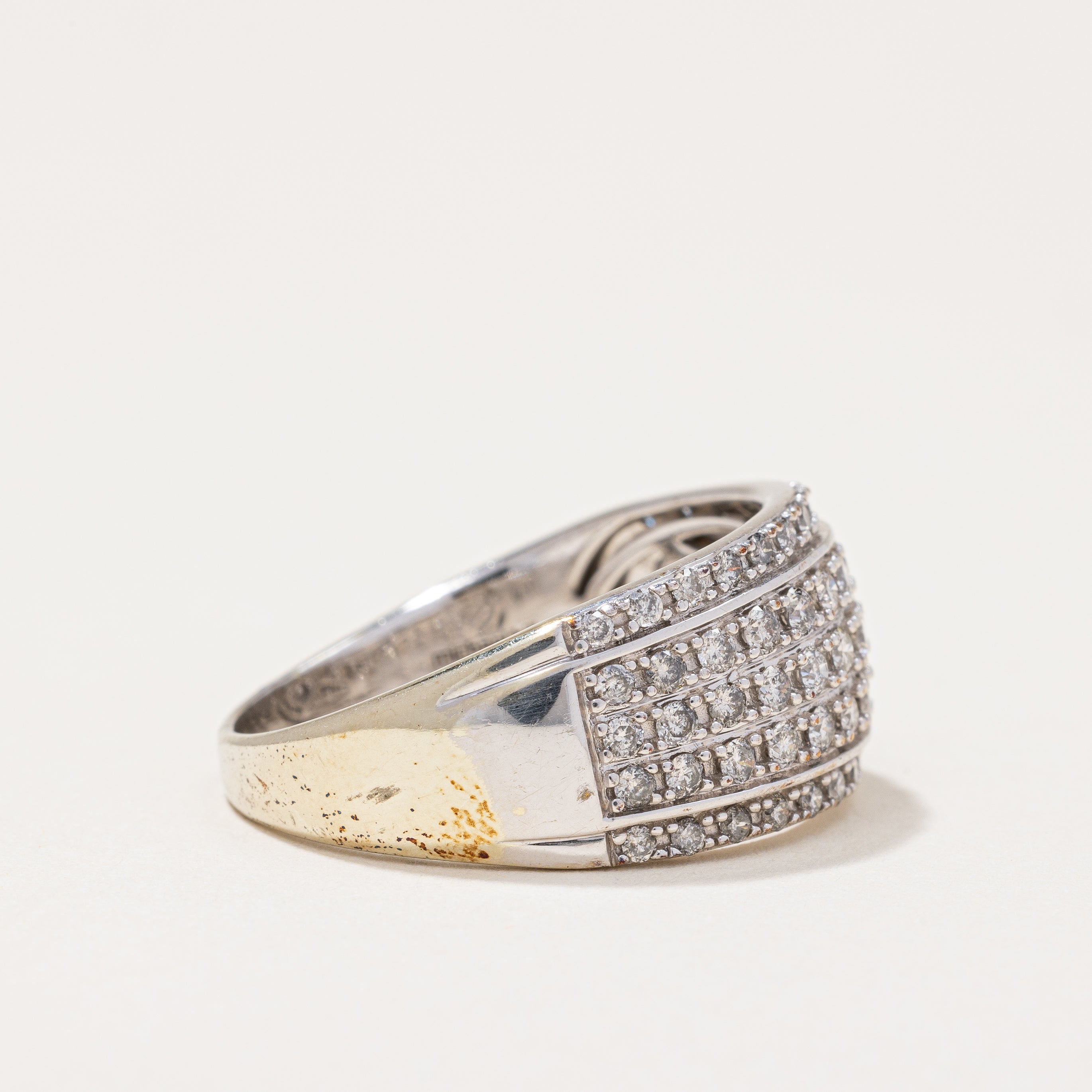 Michael Hill' Wide Diamond Ring | 1.00ctw | SZ 9.75 |