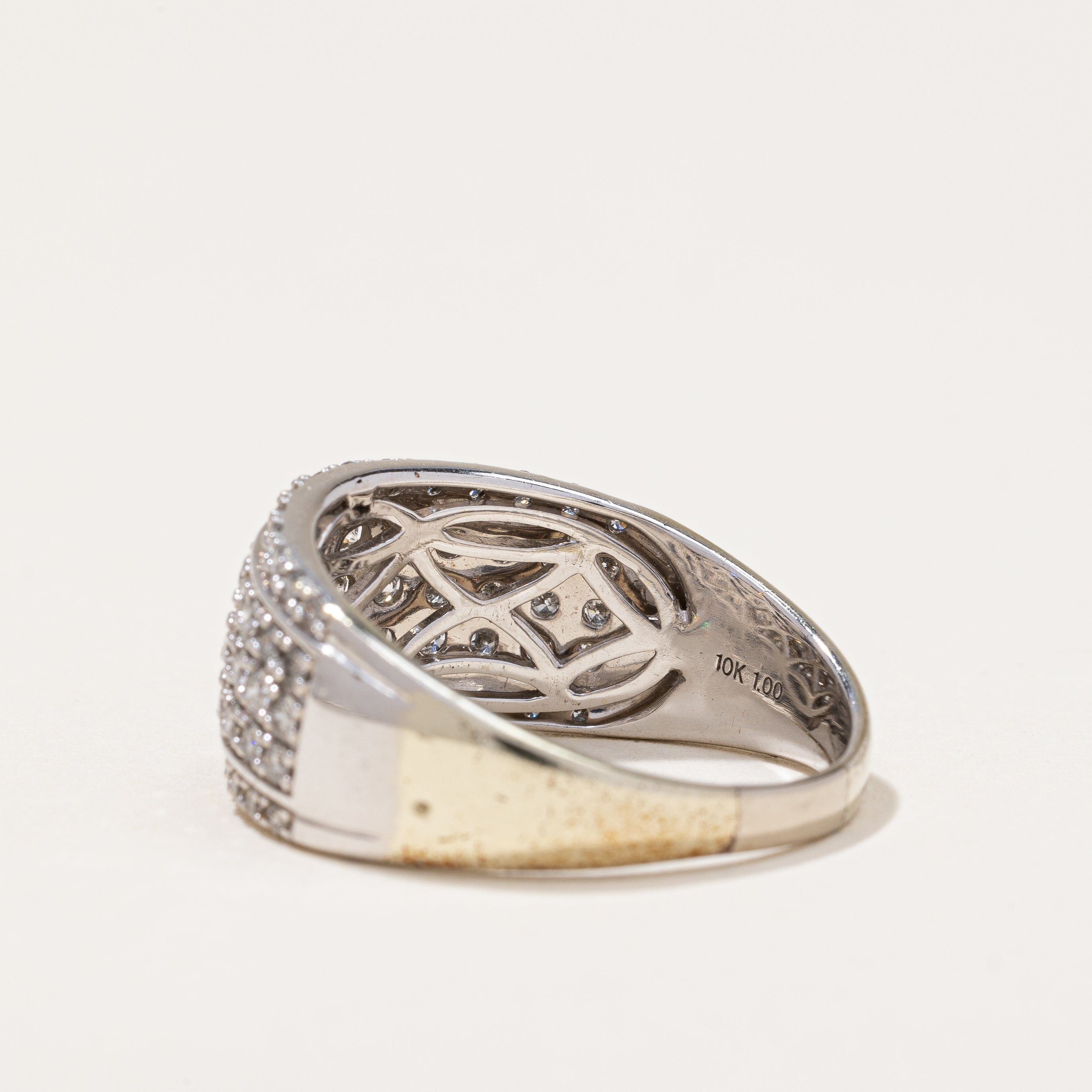 Michael Hill' Wide Diamond Ring | 1.00ctw | SZ 9.75 |