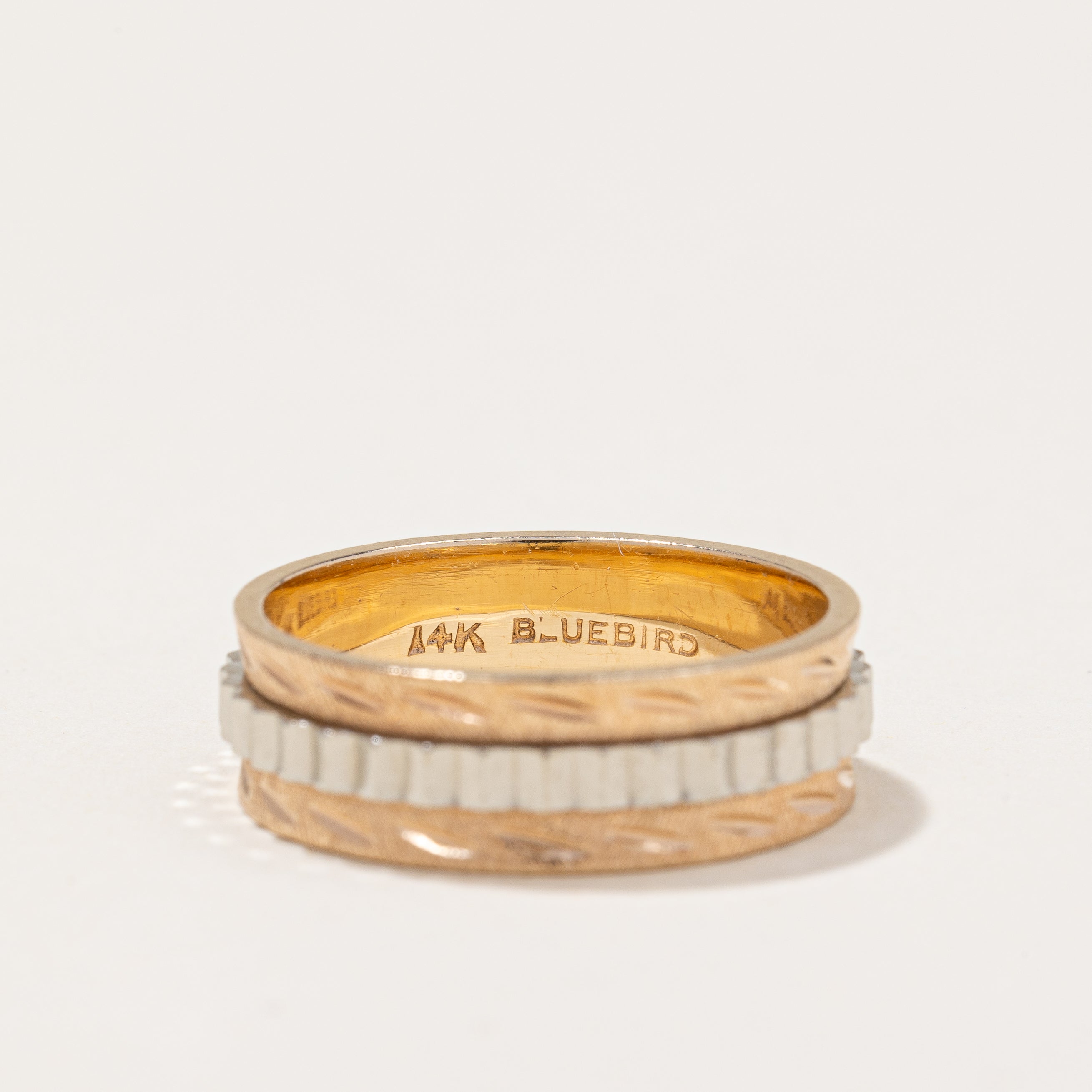 1930s Two Tone Gold Band | SZ 8.5 |