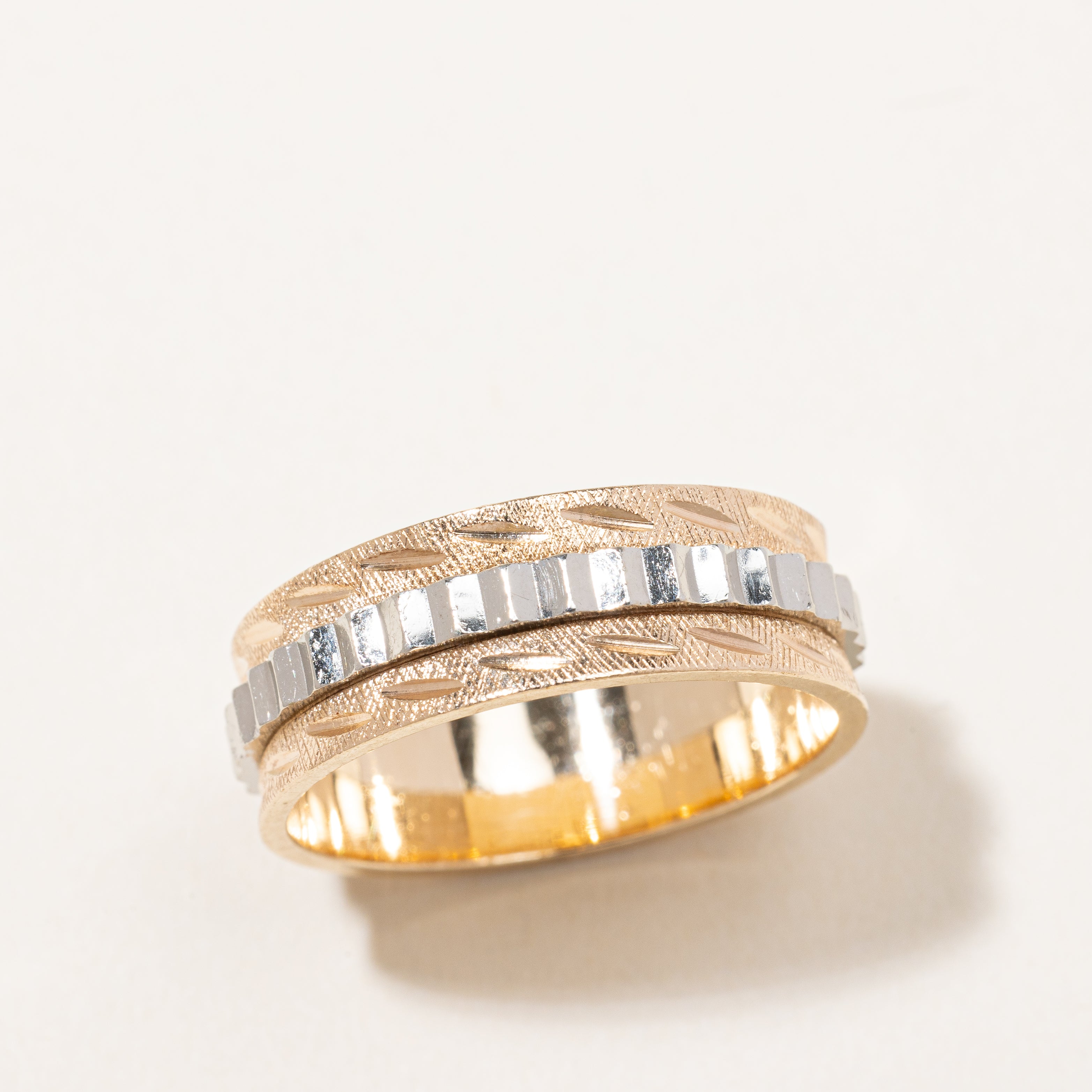 Bague bicolore or années 1930 | Taille 8,5 |