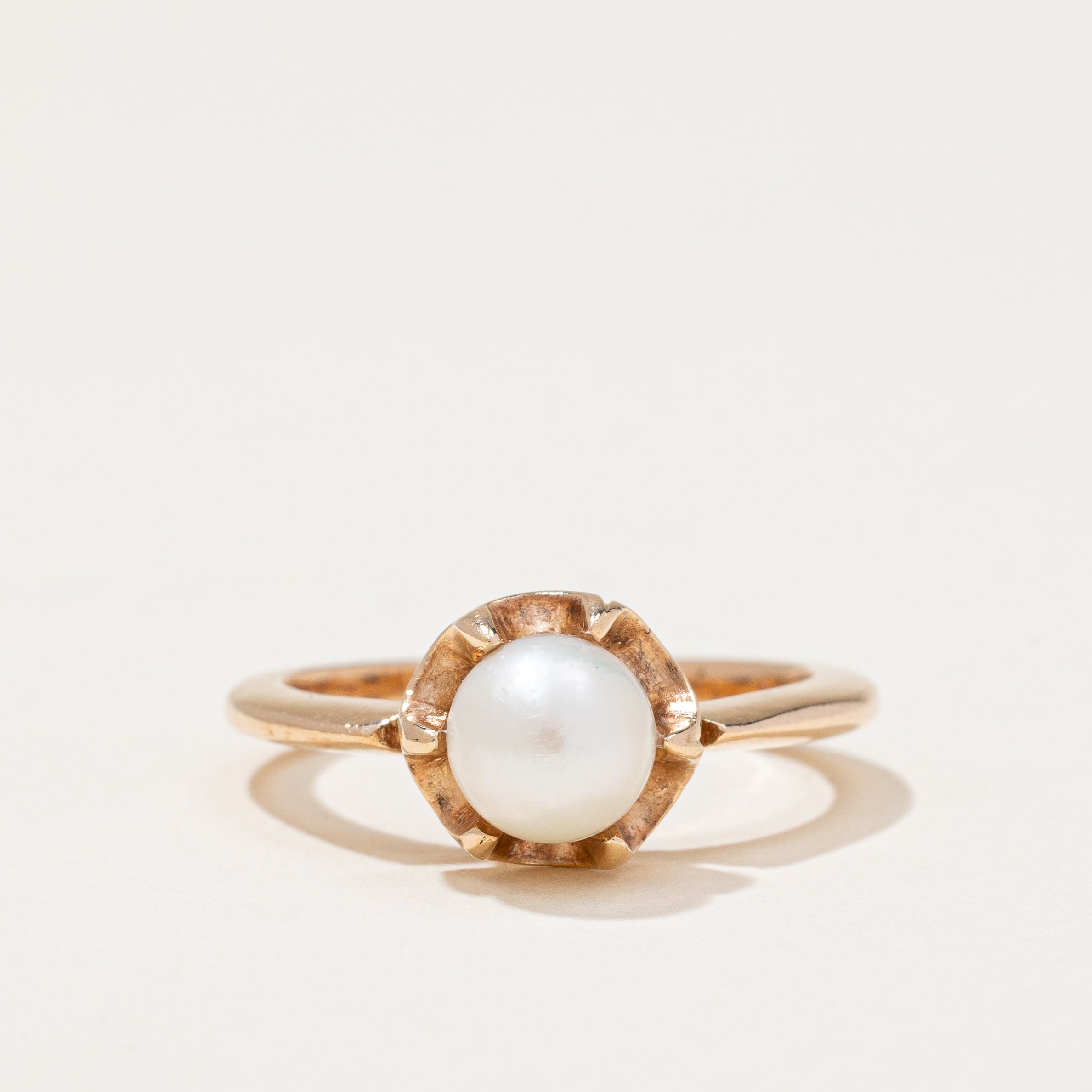 Pearl Solitaire Ring | 2.00ct | SZ 7.25 |