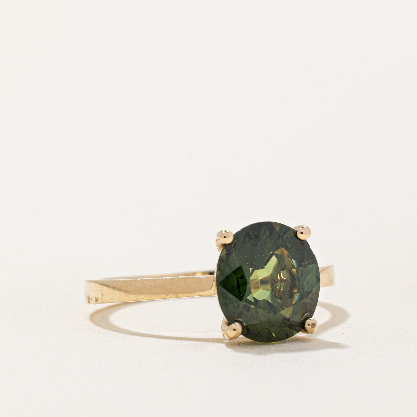 Green Sapphire Ring | 3.15ct | SZ 6.75 |