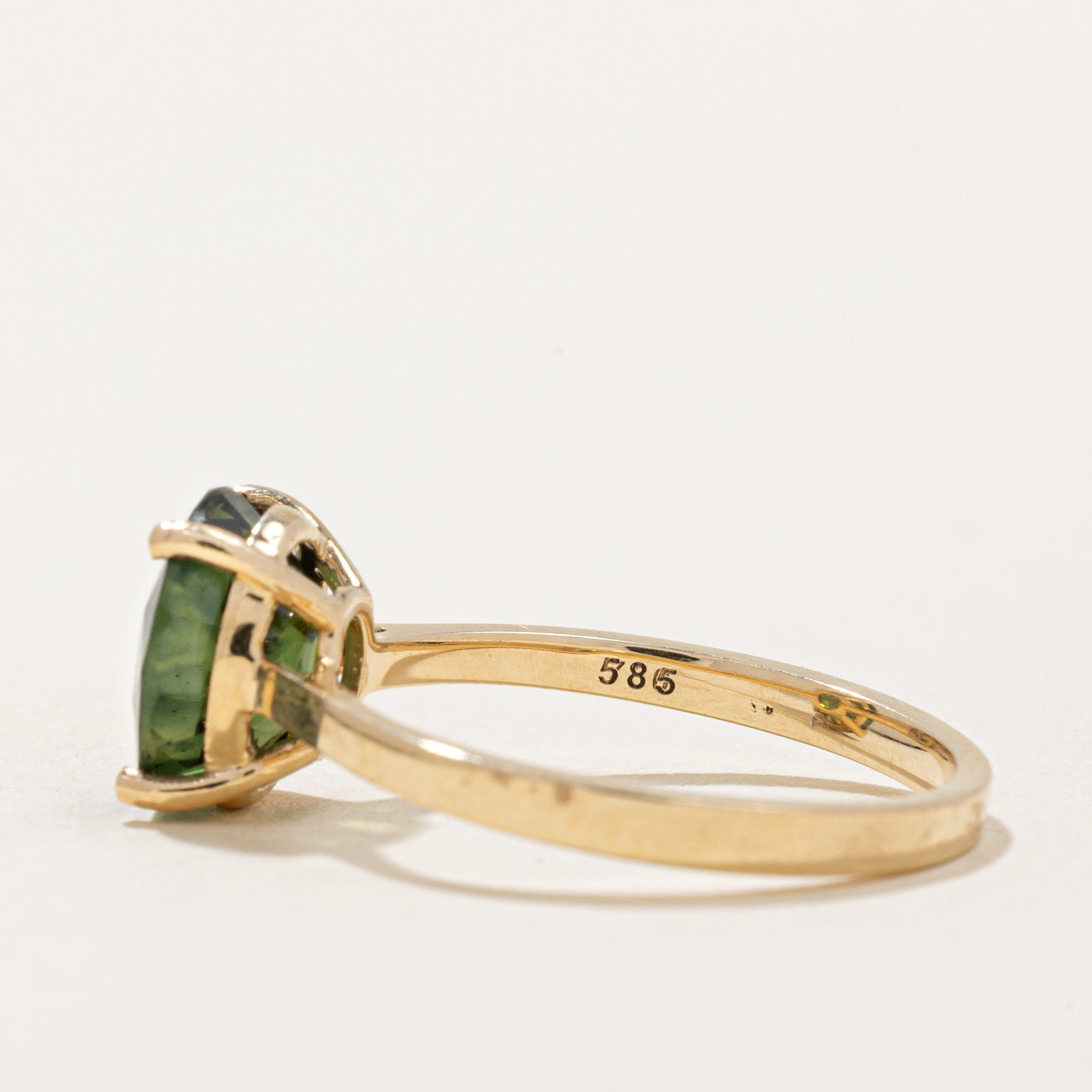 Green Sapphire Ring | 3.15ct | SZ 6.75 |