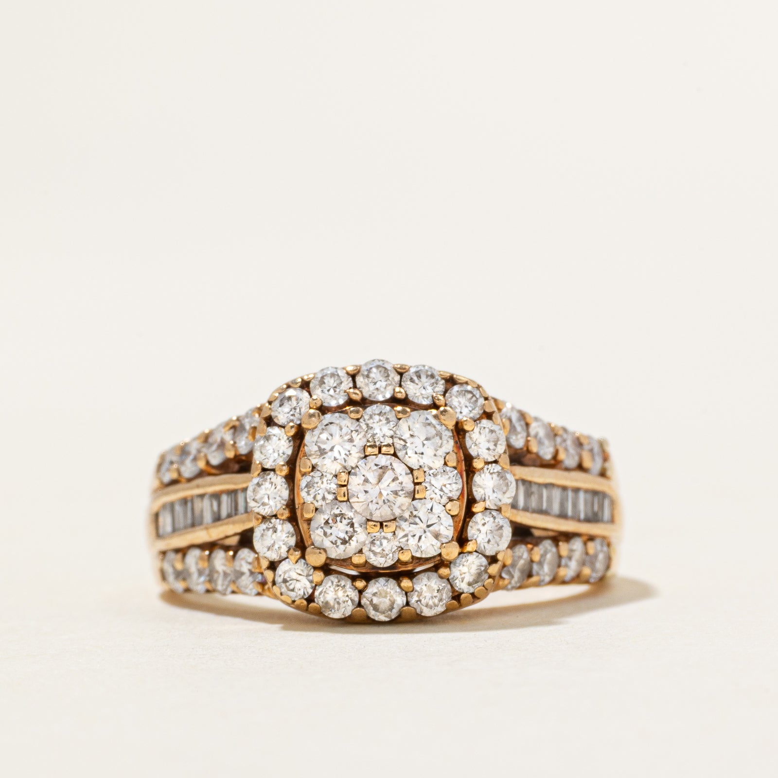 Multi-Row Diamond Halo Ring | 1.50ctw | SZ 6.75