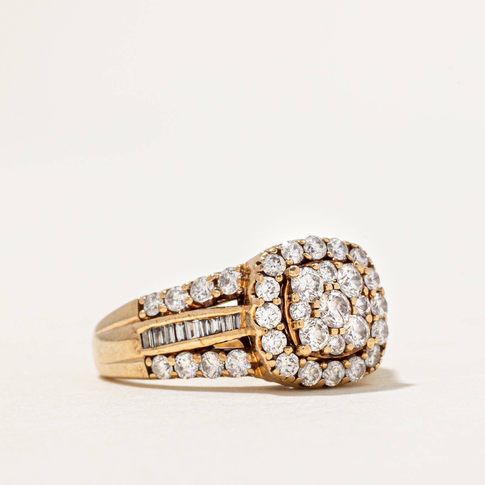 Multi-Row Diamond Halo Ring | 1.50ctw | SZ 6.75