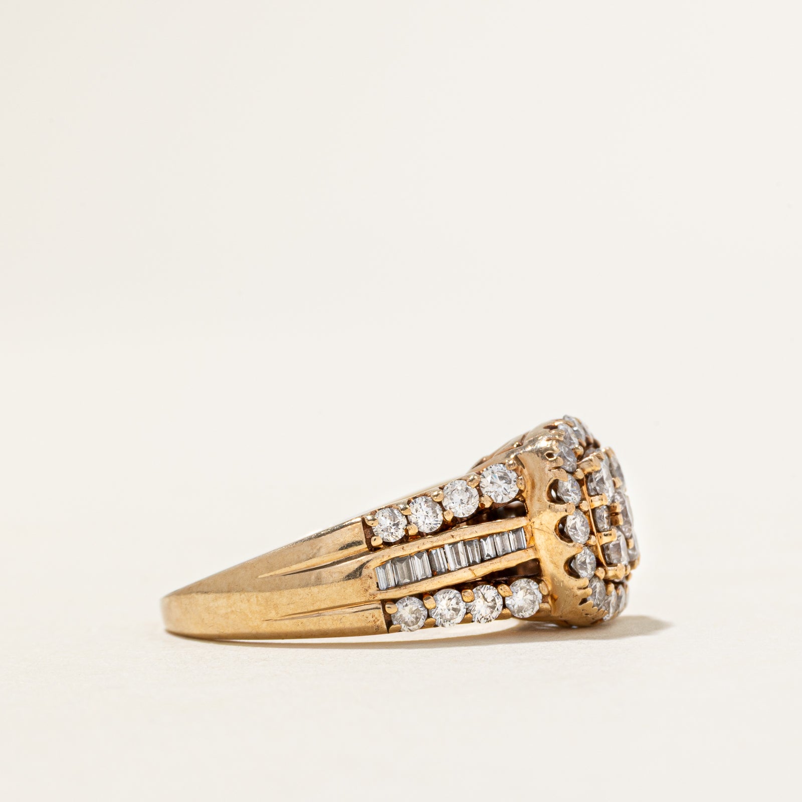 Multi-Row Diamond Halo Ring | 1.50ctw | SZ 6.75