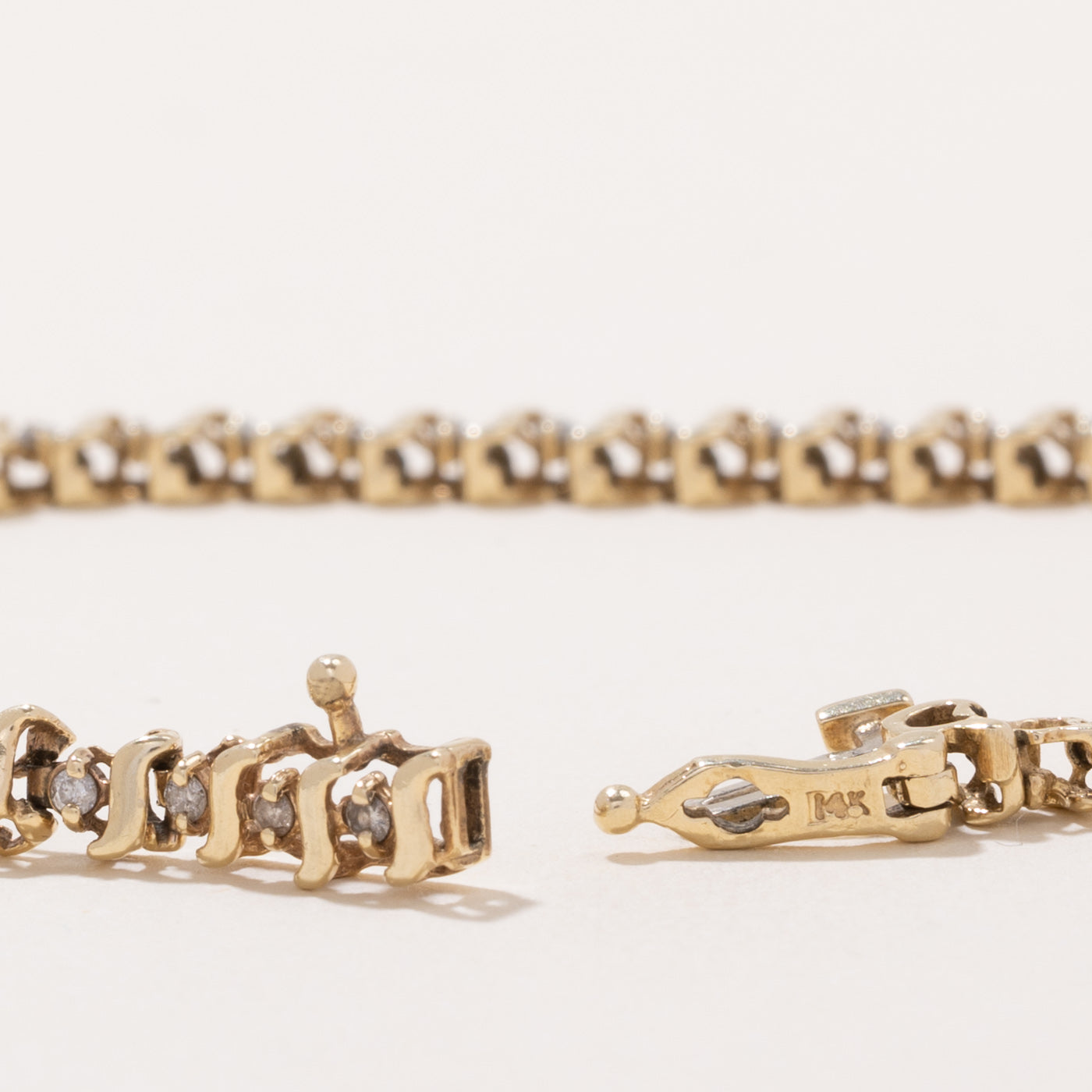 14k Yellow Gold Bracelet | 7.5" | 0.75ctw |