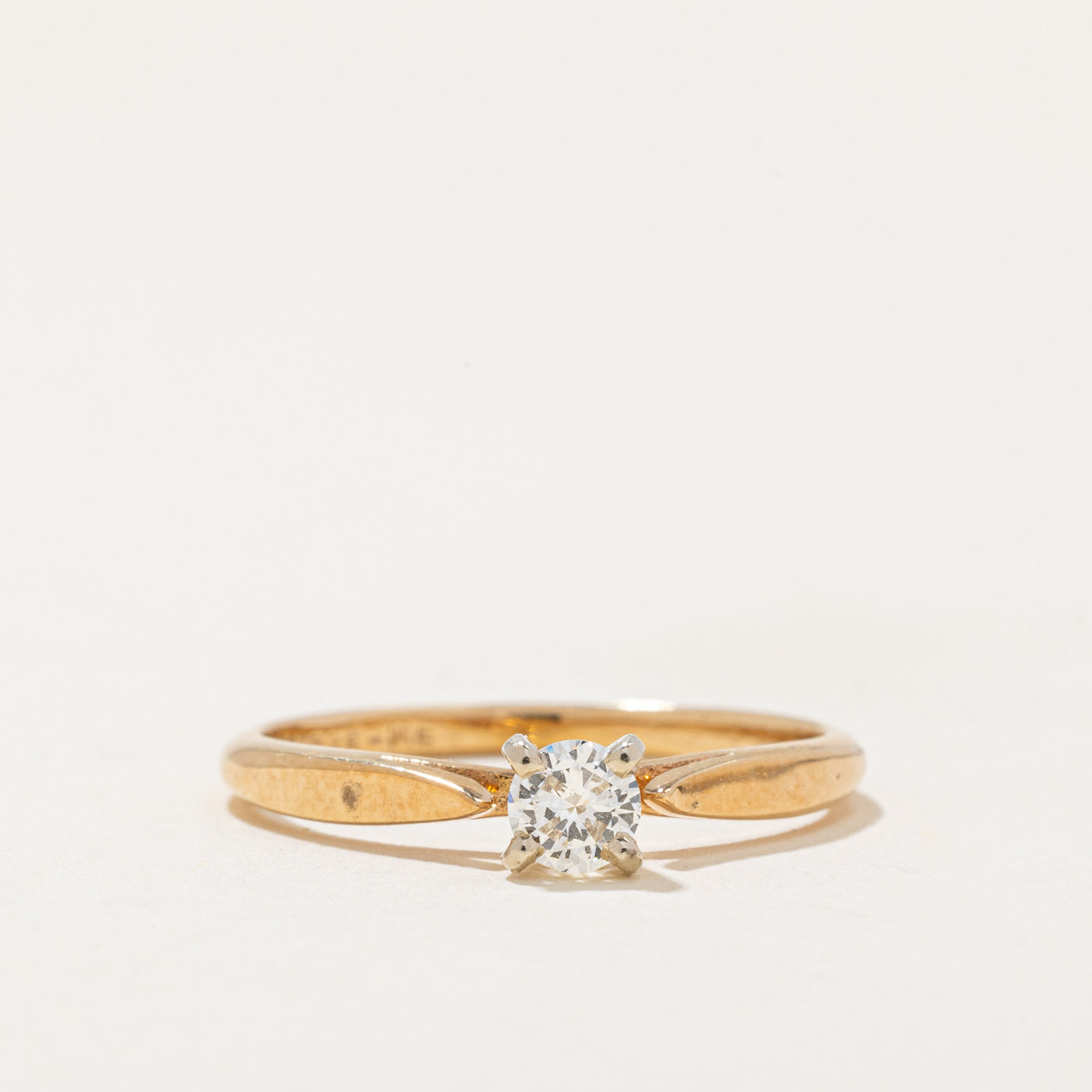 Solitaire Diamond Engagement Ring | 0.18ct | SZ 6 |