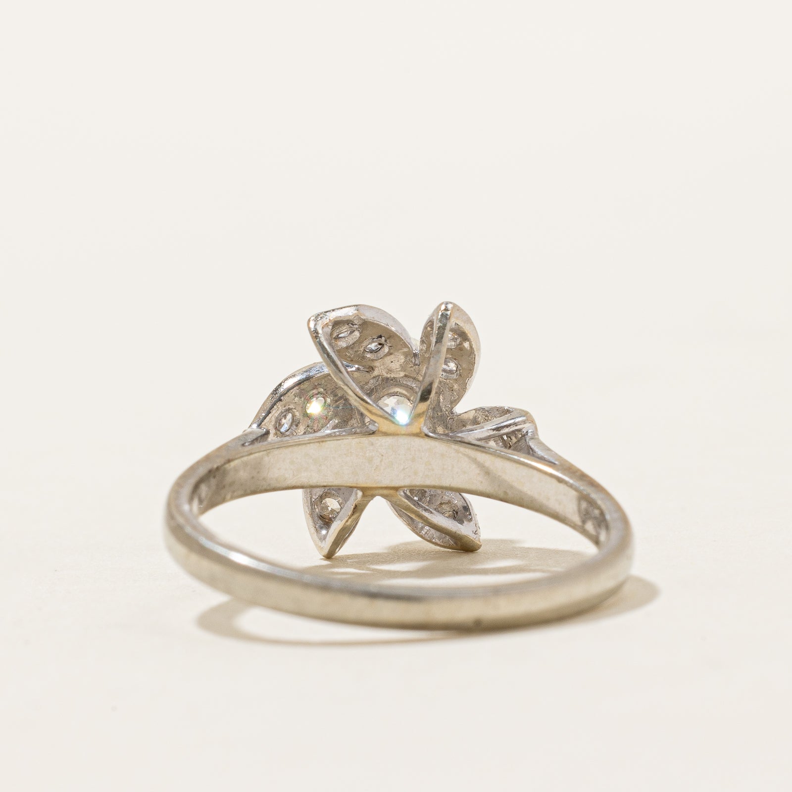 Diamond Flower Ring | 0.44ct, 0.3ctw | SZ 5.5 |
