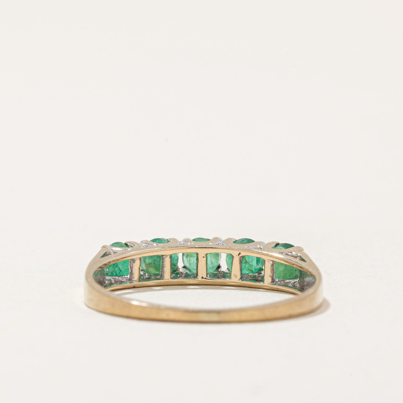 Five Stone Emerald Ring | 0.33ctw | SZ 5 |