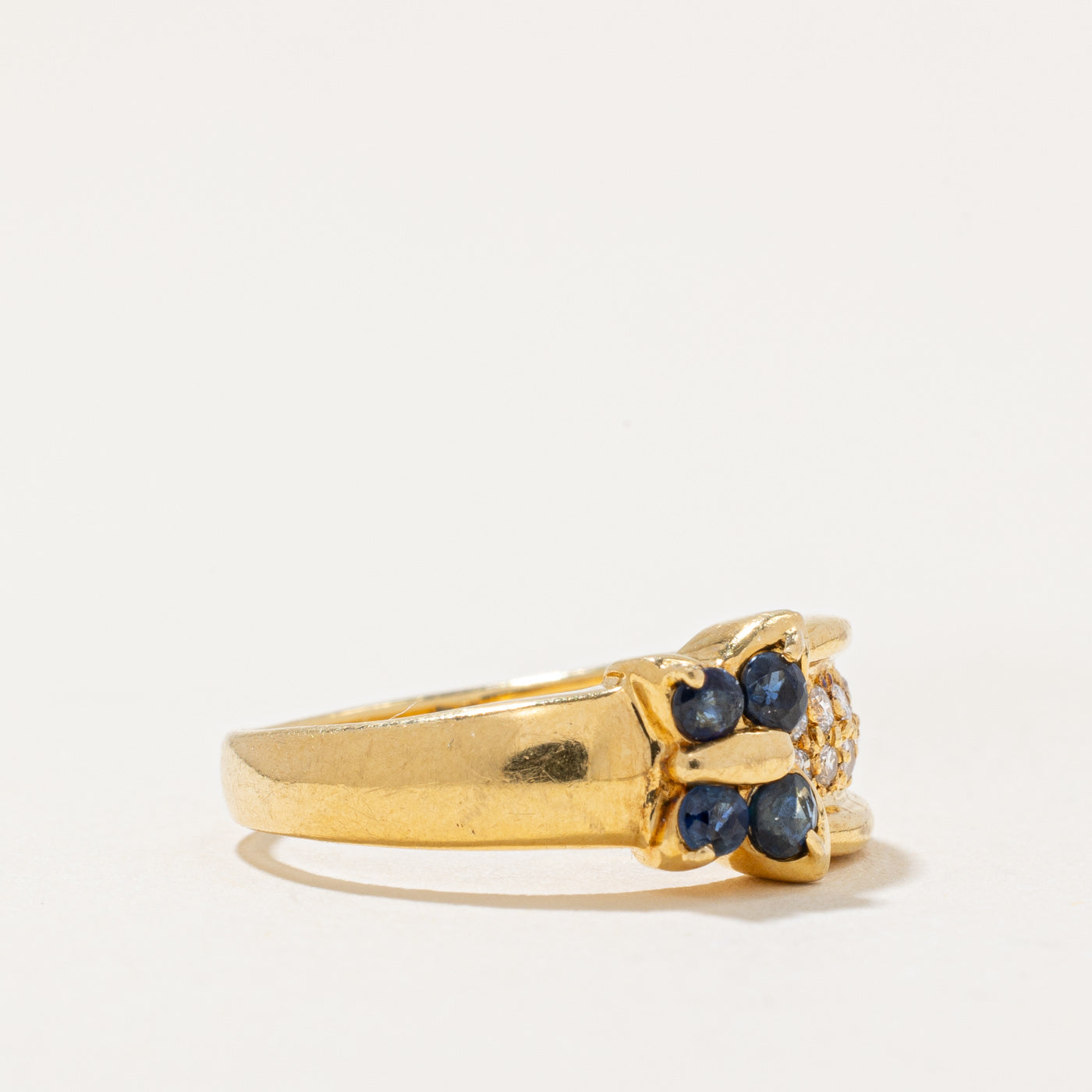 Sapphire & Diamond Butterfly Ring | 0.28ctw, 0.14ctw | SZ 3 |