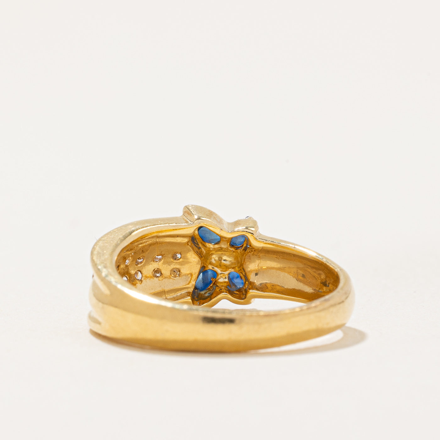 Sapphire & Diamond Butterfly Ring | 0.28ctw, 0.14ctw | SZ 3 |