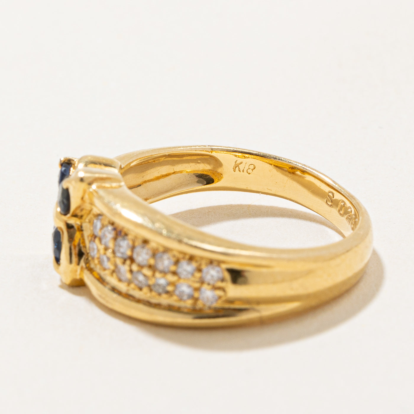 Sapphire & Diamond Butterfly Ring | 0.28ctw, 0.14ctw | SZ 3 |