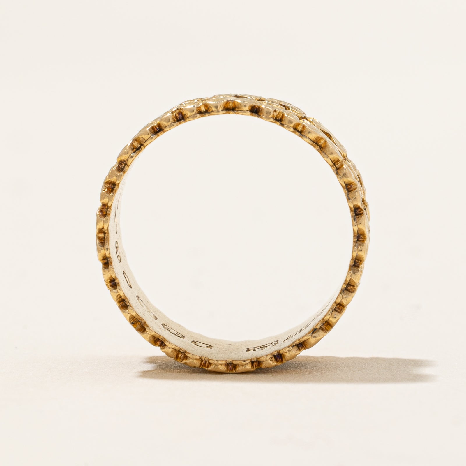 Enameled Georgian Era Mourning Band | SZ 6.5 |