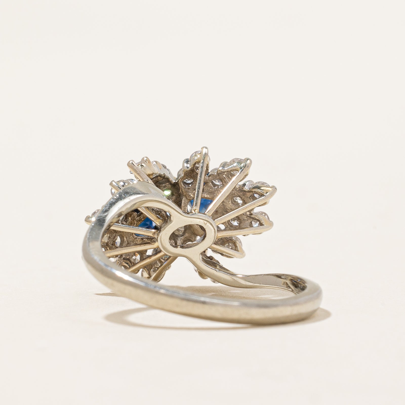 Diamond & Sapphire Waterfall Ring | 0.73ctw, 0.50ctw | SZ 6.25 |