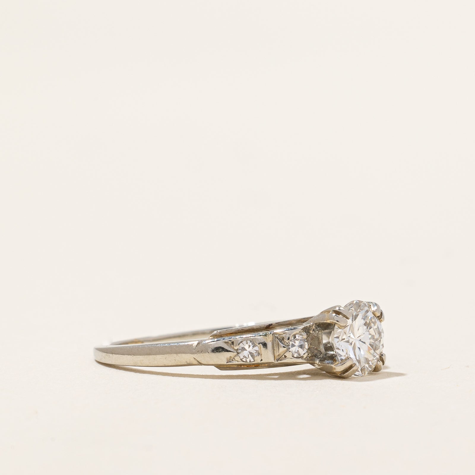 1940s Five Stone Diamond Ring | 0.63ctw | SZ 5.5 |