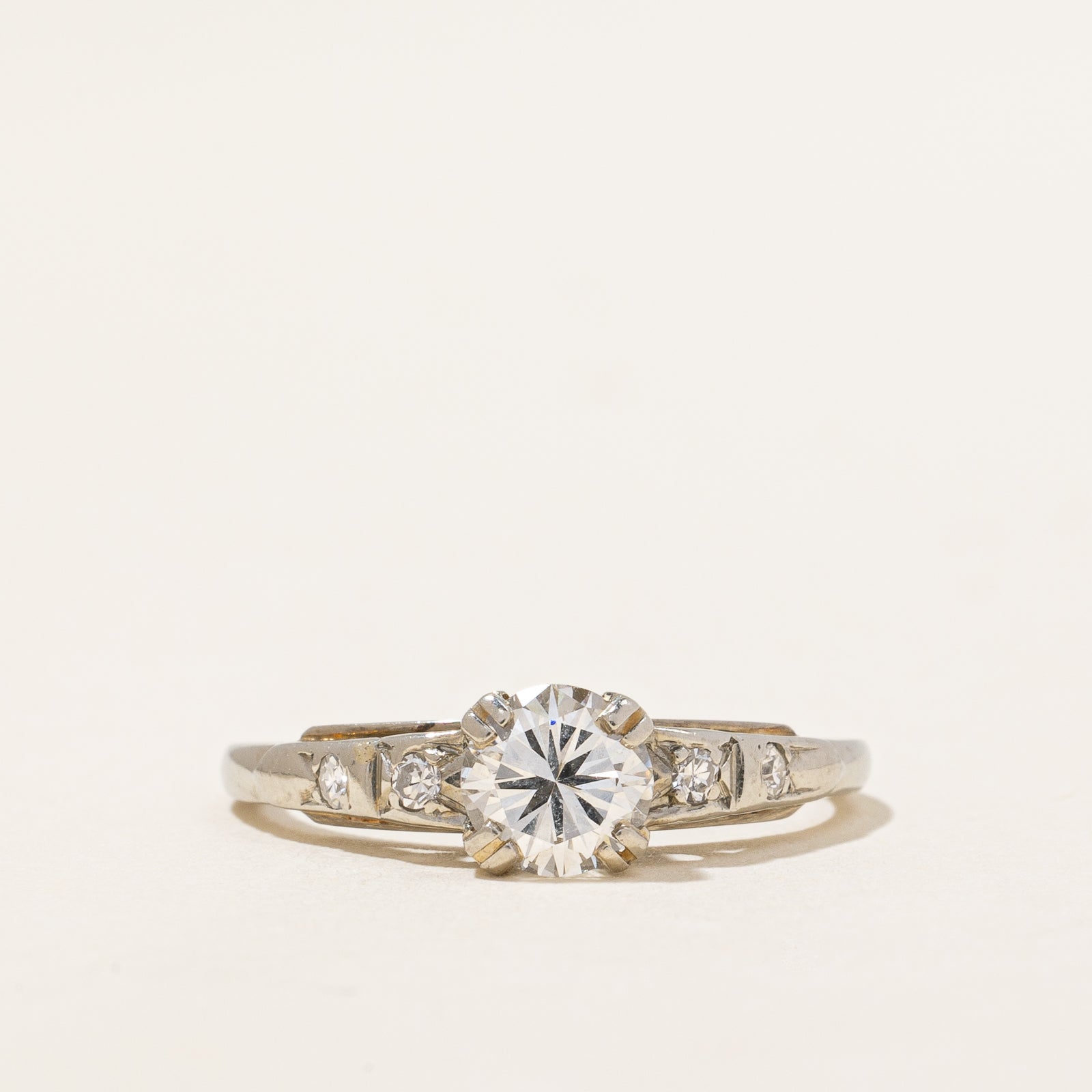 1940s Five Stone Diamond Ring | 0.63ctw | SZ 5.5 |