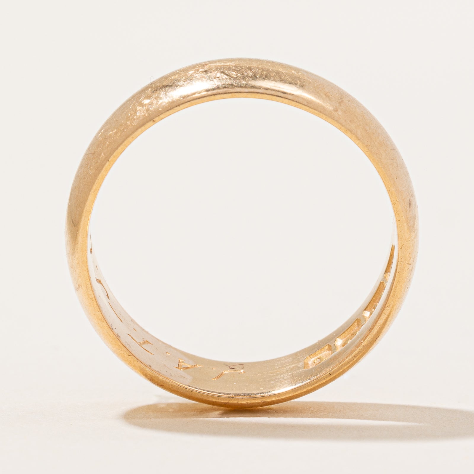 1918 Birmingham Yellow Gold Band | SZ 7.25 |
