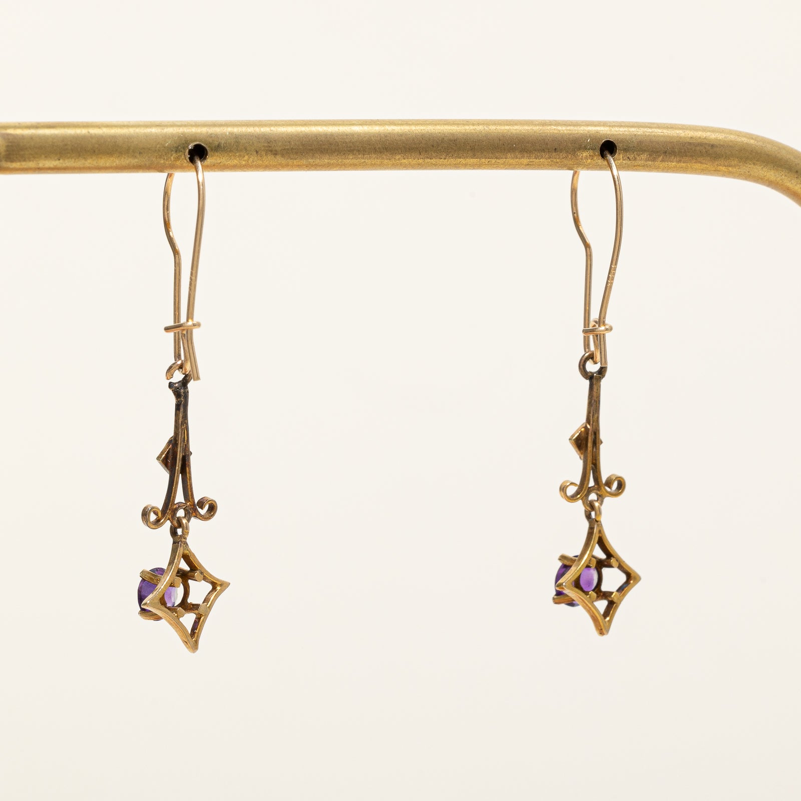 Vintage Amethyst & Pearl Earring Set | 0.75ctw |