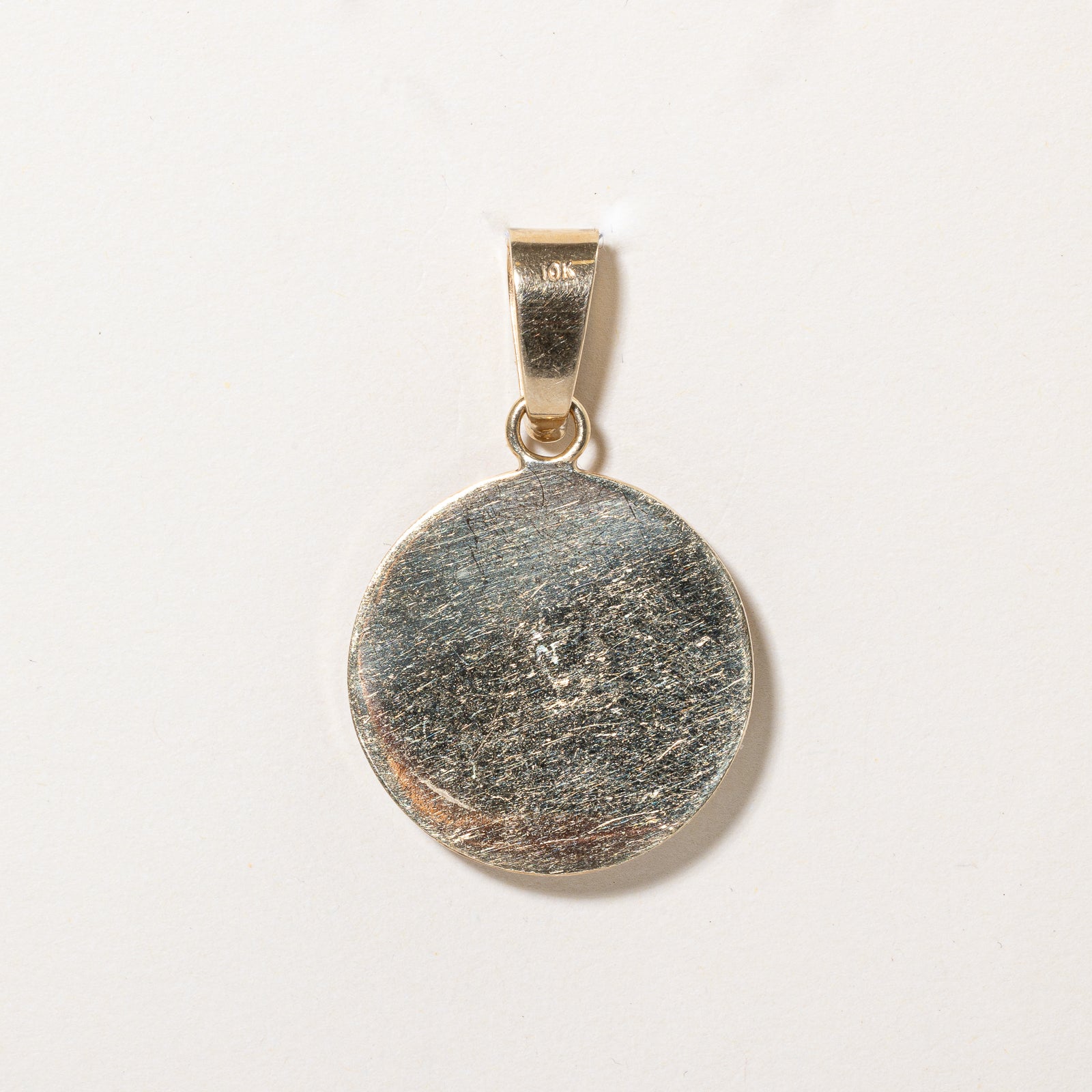 Yellow Gold Round Diamond Pendant | 0.04ctw |