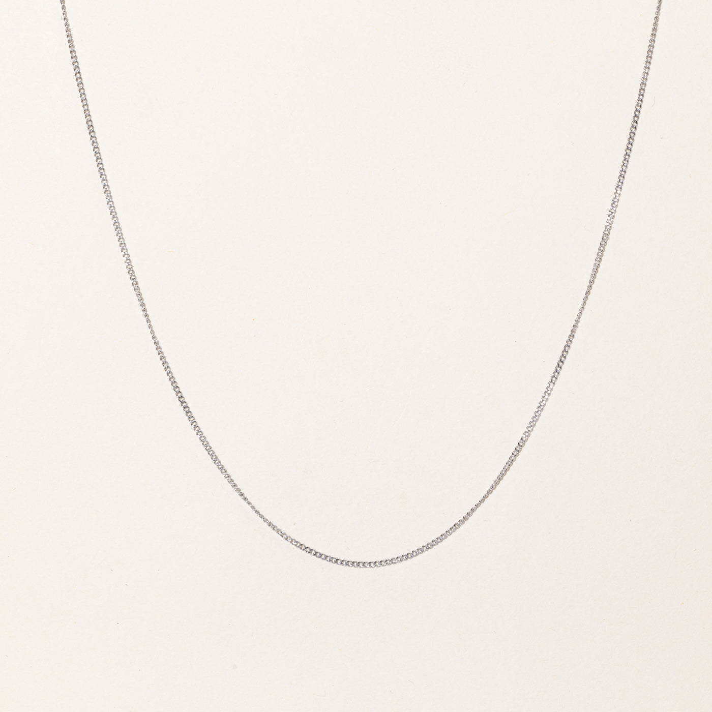 100 Ways' 10K Adjustable White Gold Chain | 1.3mm | 16" - 18"