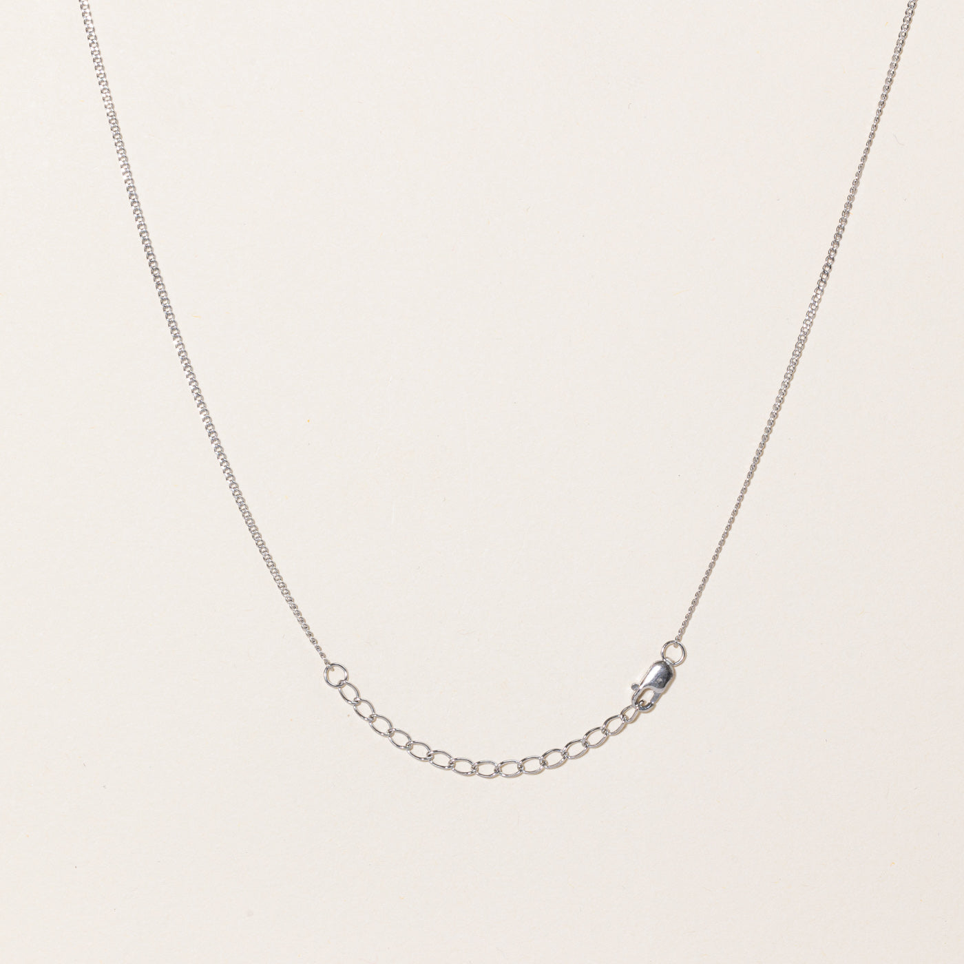 100 Ways' 10K Adjustable White Gold Chain | 1.3mm | 16" - 18"