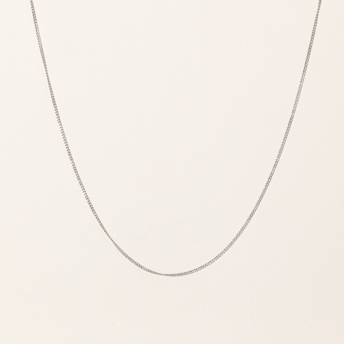 100 Ways' 14K Adjustable White Gold Chain | 1.3mm | 16" - 18"