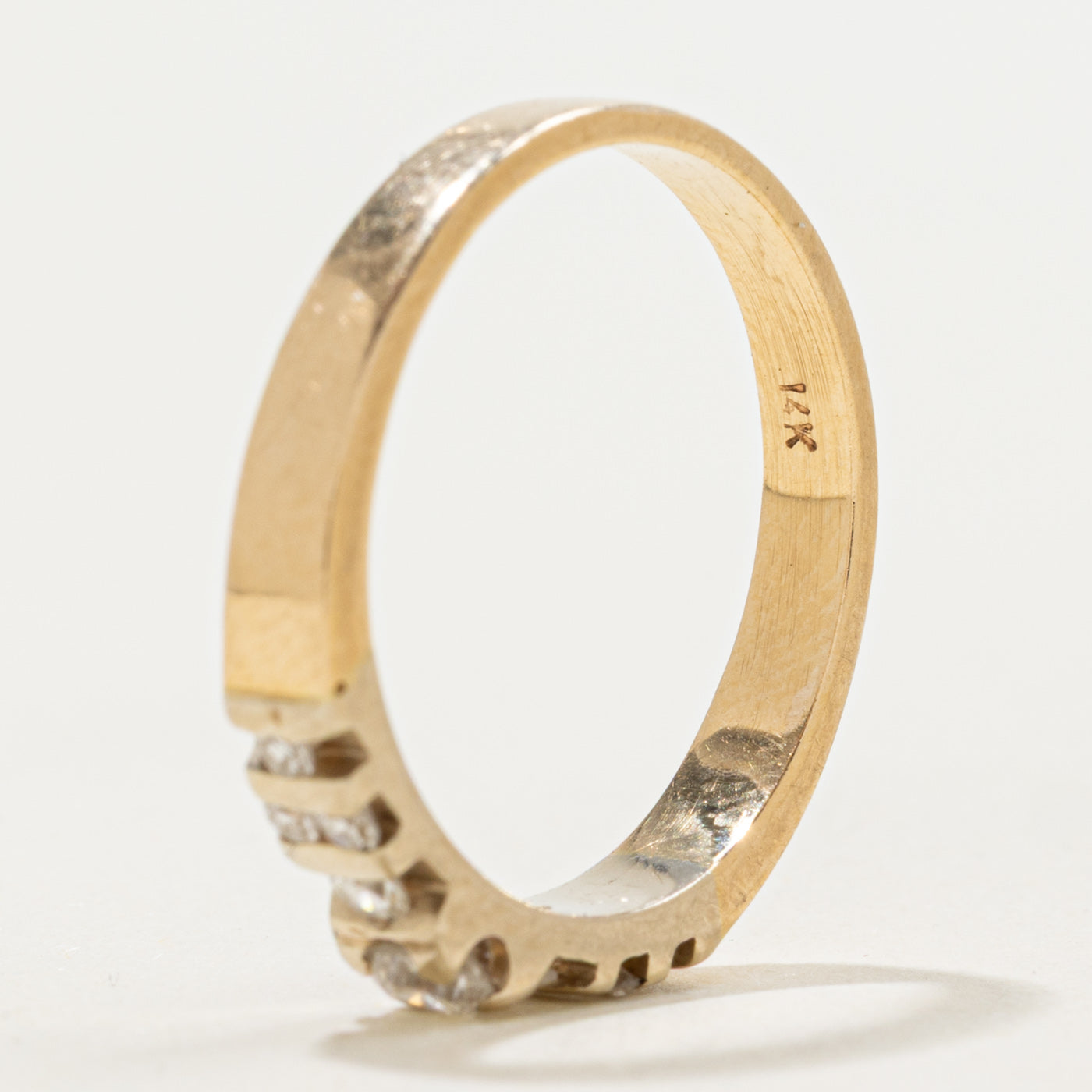 Channel Set Semi Eternity Diamond Band | 0.22ctw | SZ 7
