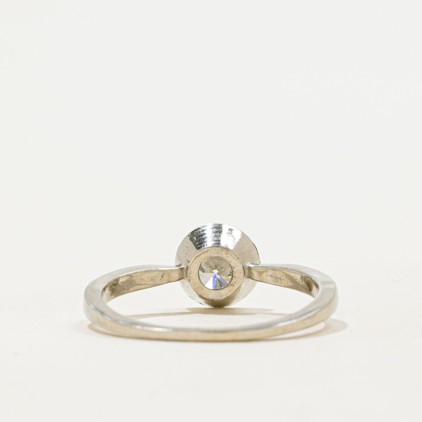 '100 Ways' 18k White Gold Bezel Set Diamond Ring | 0.76ct VS2 H | SZ 7.5