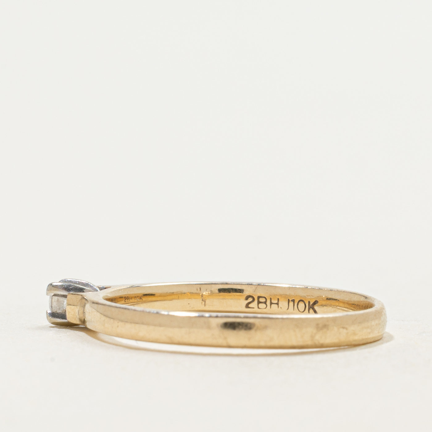10k Single Diamond Petite Ring | 0.05ct | SZ 6 |